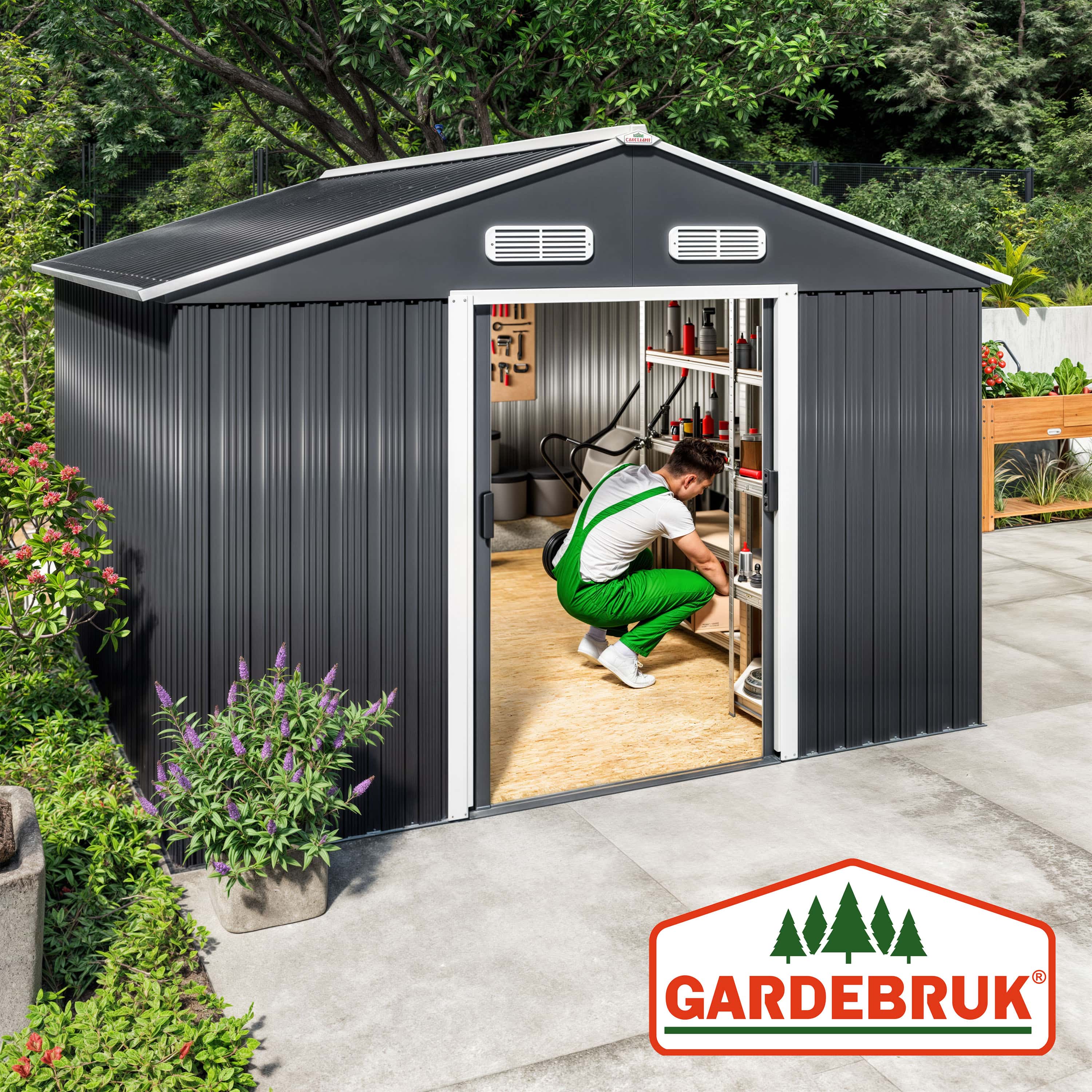 Tuinschuur\u0020Zwart\u0020Metaal\u0020257x312x177,5\u0020cm Tuinschuur\u0020Zwart\u0020Metaal\u0020257x312x177,5\u0020cm