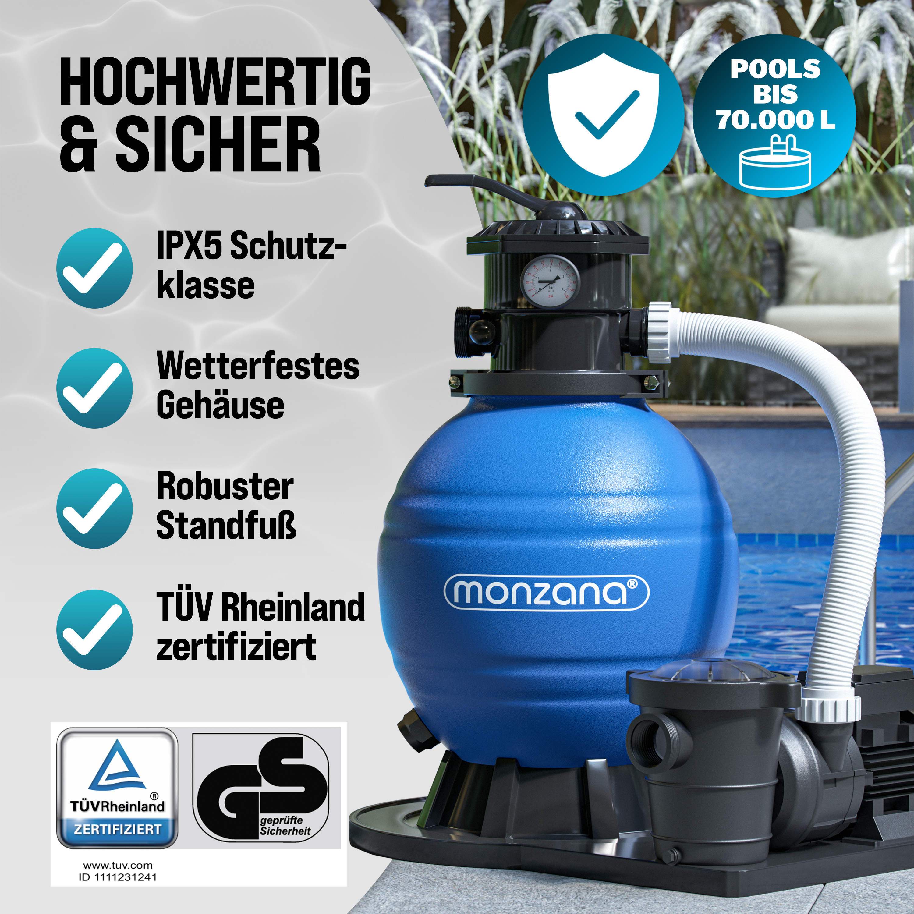 Zandfiltersysteem\u0020Zwembad\u002015900L\u002Fu