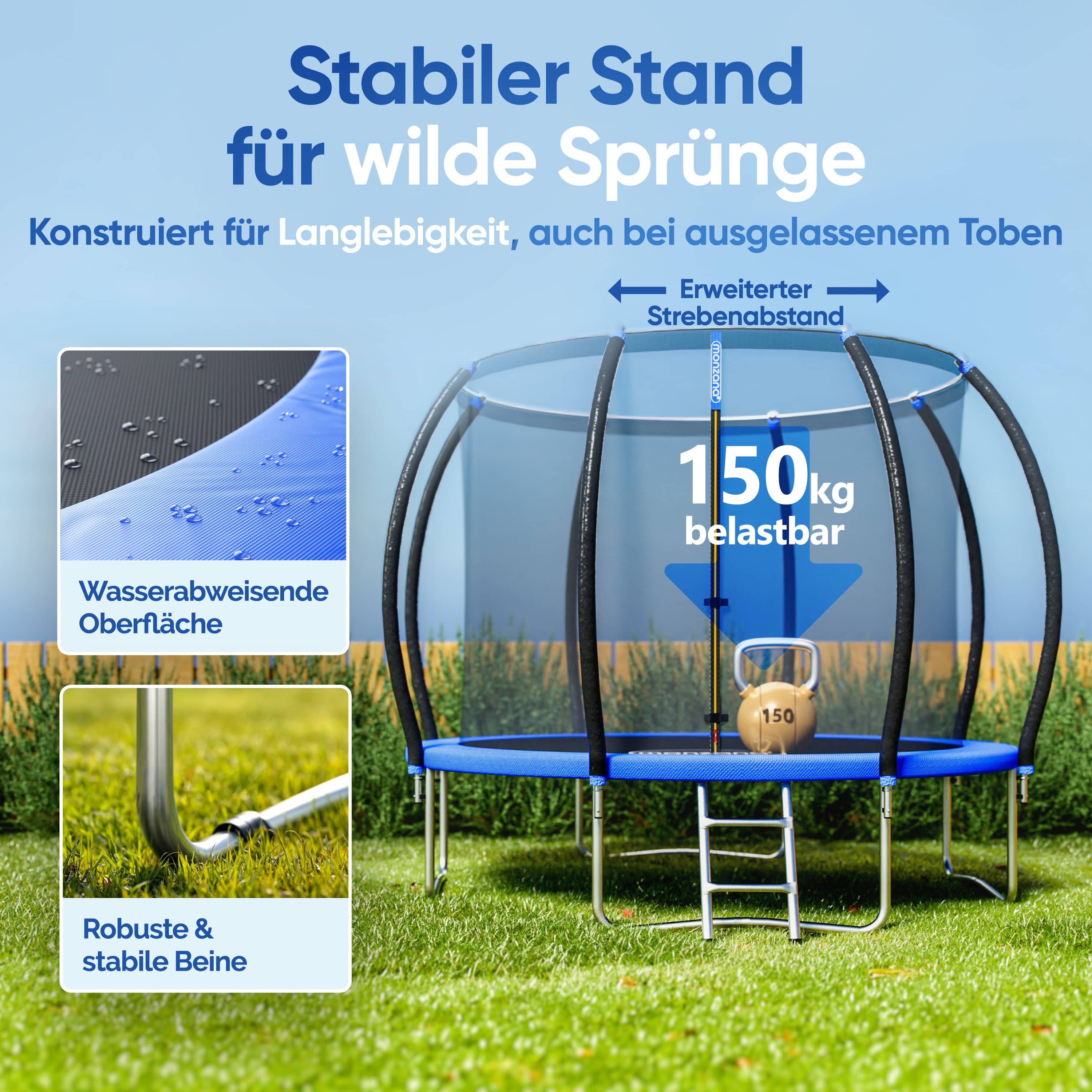 Trampoline\u0020305\u0020cm\u0020Veiligheidsnet\u0020T\u00DCV\u0020GS\u0020Gecertificeerd