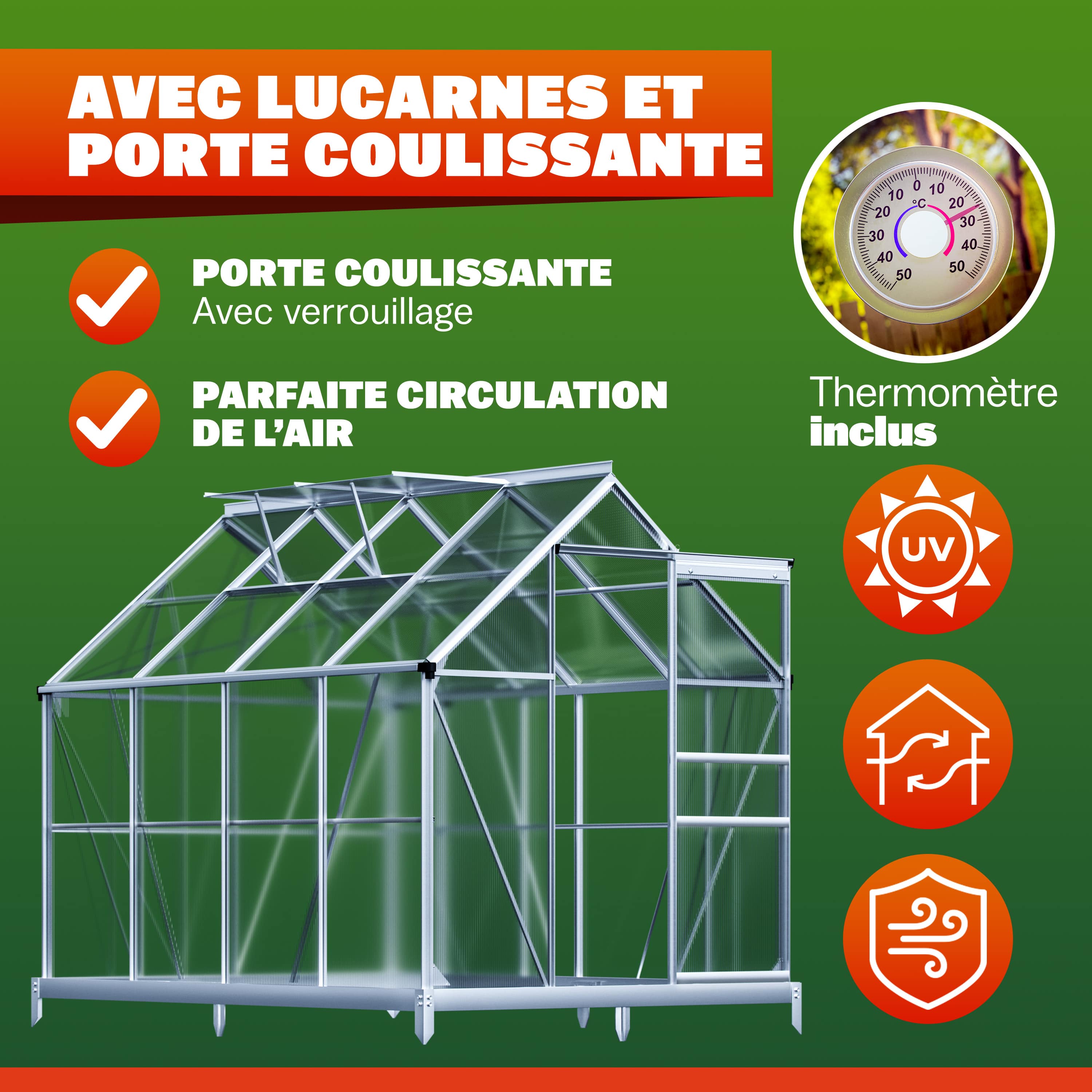 Tuinkas\u0020Aluminium\u0020250x190x195cm\u0020met\u0020Fundering