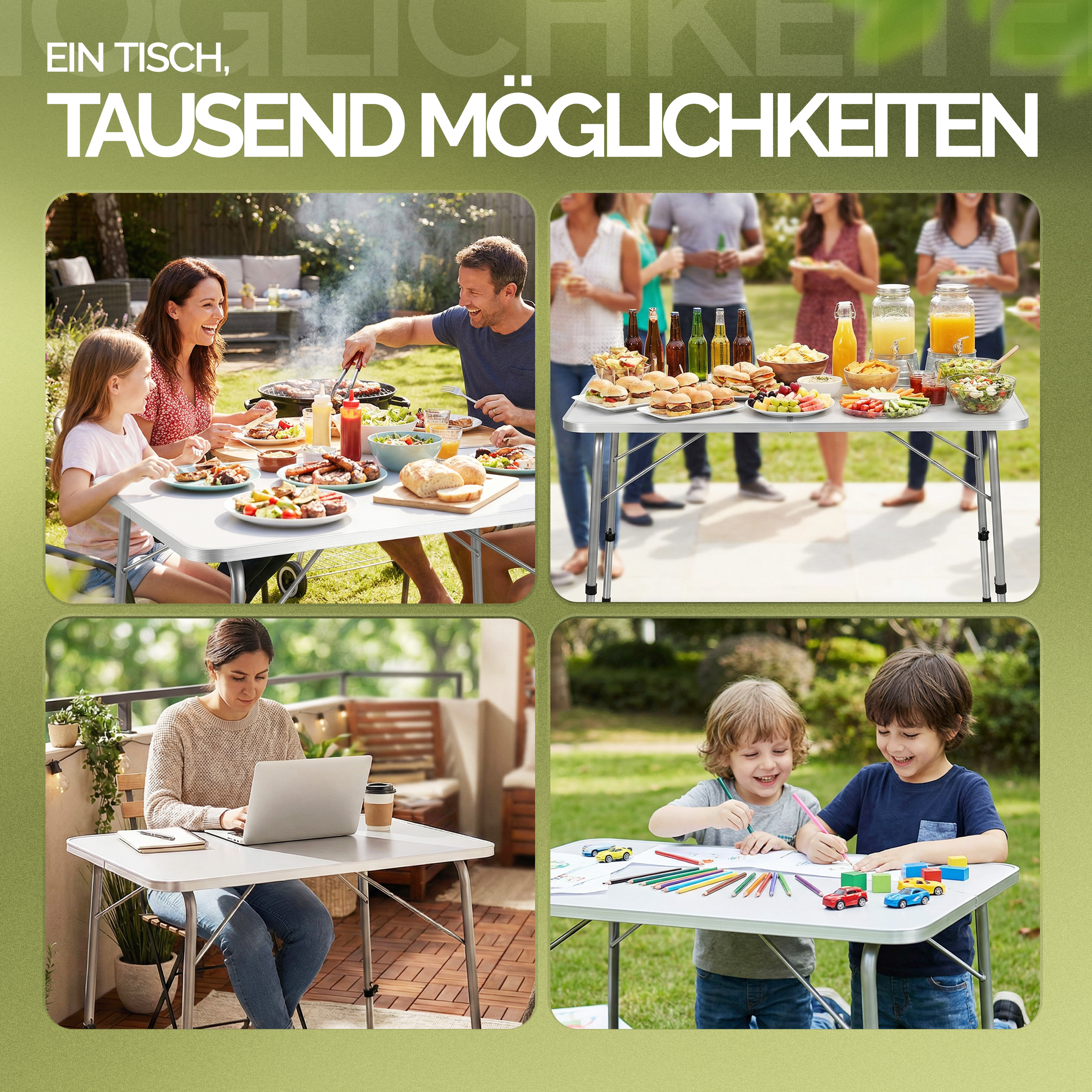Tuintafel\u0020Zilver\u0020Aluminium\u002080x55x50\u002D69cm\u0020opvouwbaar Tuintafel\u0020Zilver\u0020Aluminium\u002080x55x50\u002D69cm\u0020opvouwbaar