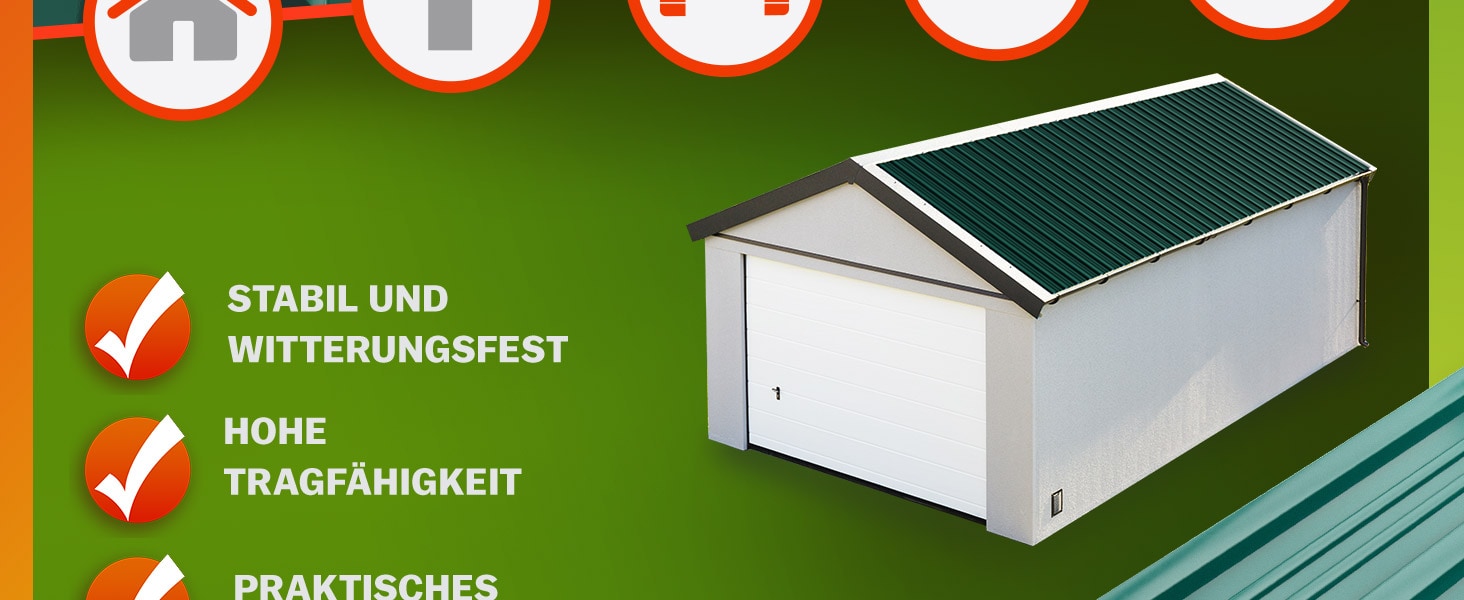 Trapezium\u0020Dakplaten\u002012\u0020Stuks\u0020Groen\u0020Metaal\u0020129x46cm