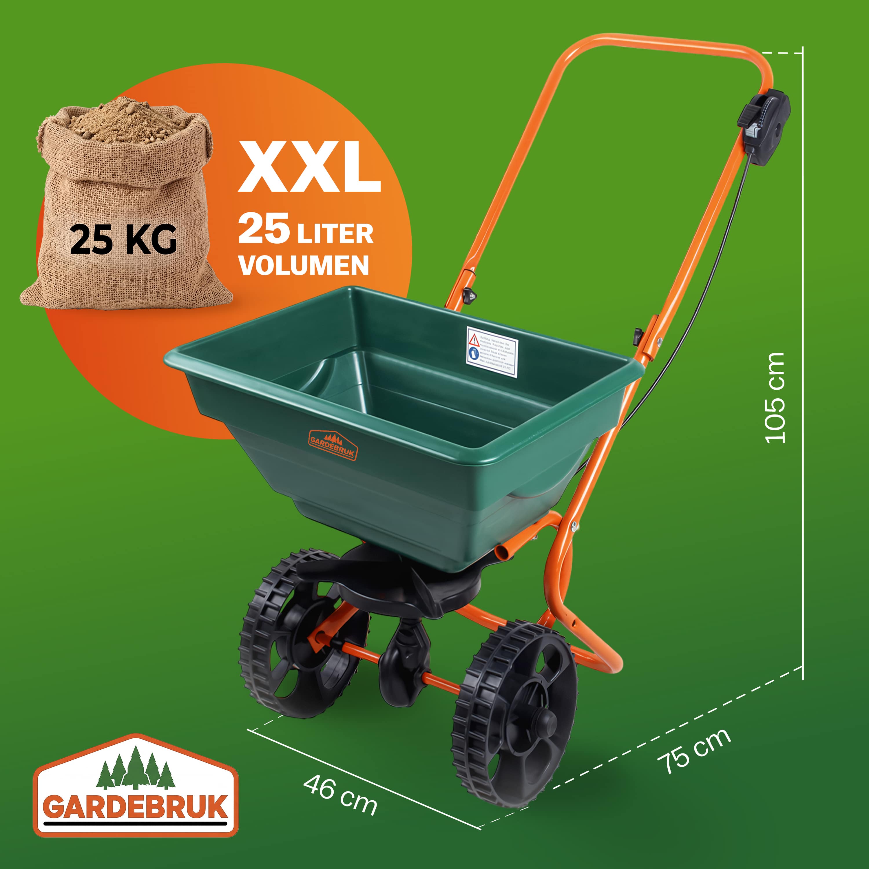 Strooiwagen\u0020Groen\u002025\u0020Liter