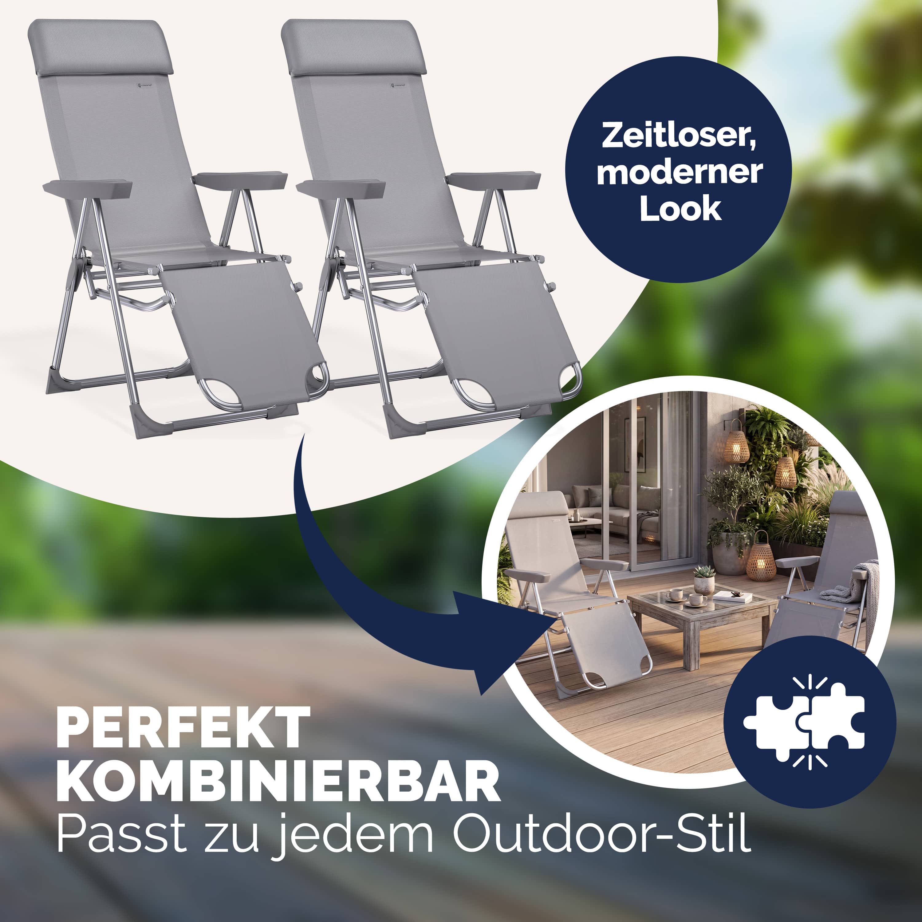 Tuinstoel\u0020met\u0020Hoge\u0020Rugleuning\u00202\u0020Stuks\u0020Antraciet\u0020Aluminium