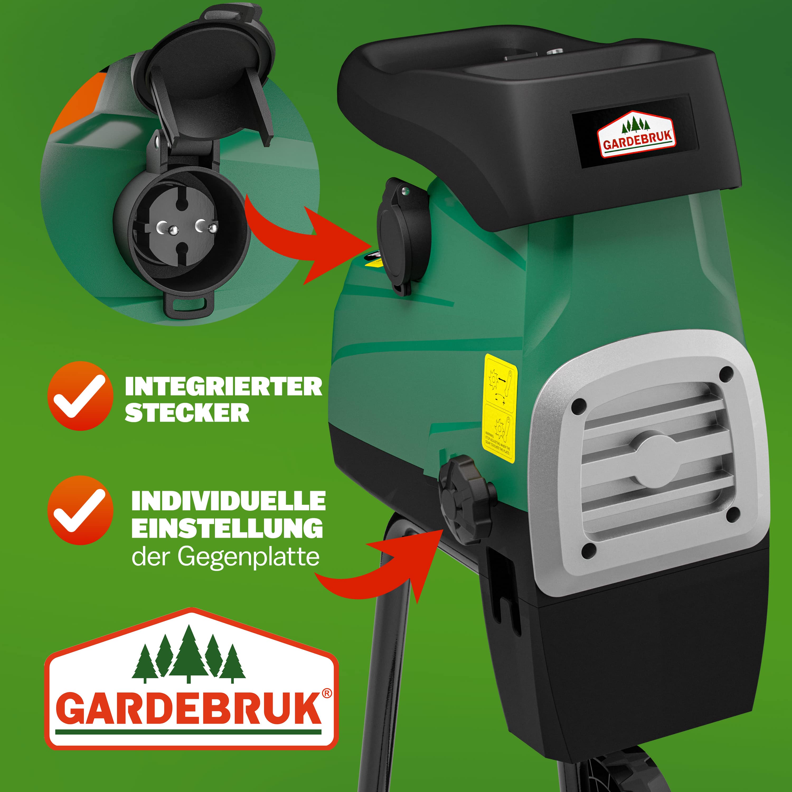 Stille\u0020hakselaar\u00203100W\u0020met\u00202\u0020opvangzakken\u0020van\u0020elk\u002060\u0020liter