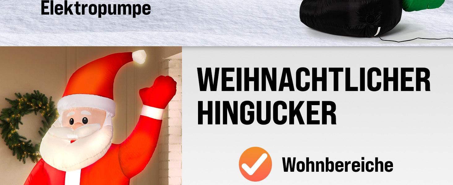 Opblaasbare\u0020Kerstman\u0020Polyester\u0020180x120cm\u00206\u0020LED\u00B4s
