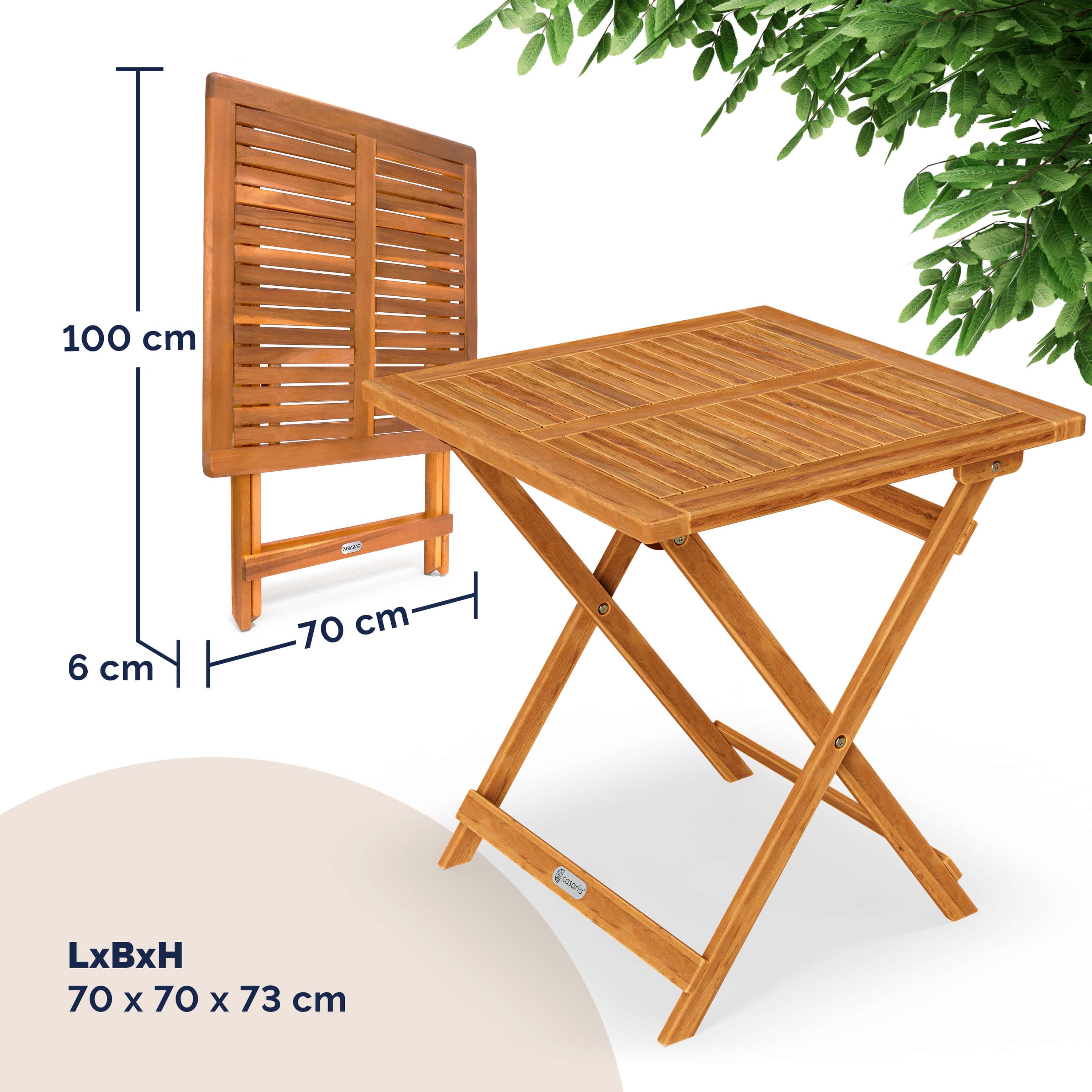 Bijzettafel\u0020Acaciahout\u002070x70x73cm\u0020Inklapbaar Bijzettafel\u0020Acaciahout\u002070x70x73cm\u0020Inklapbaar