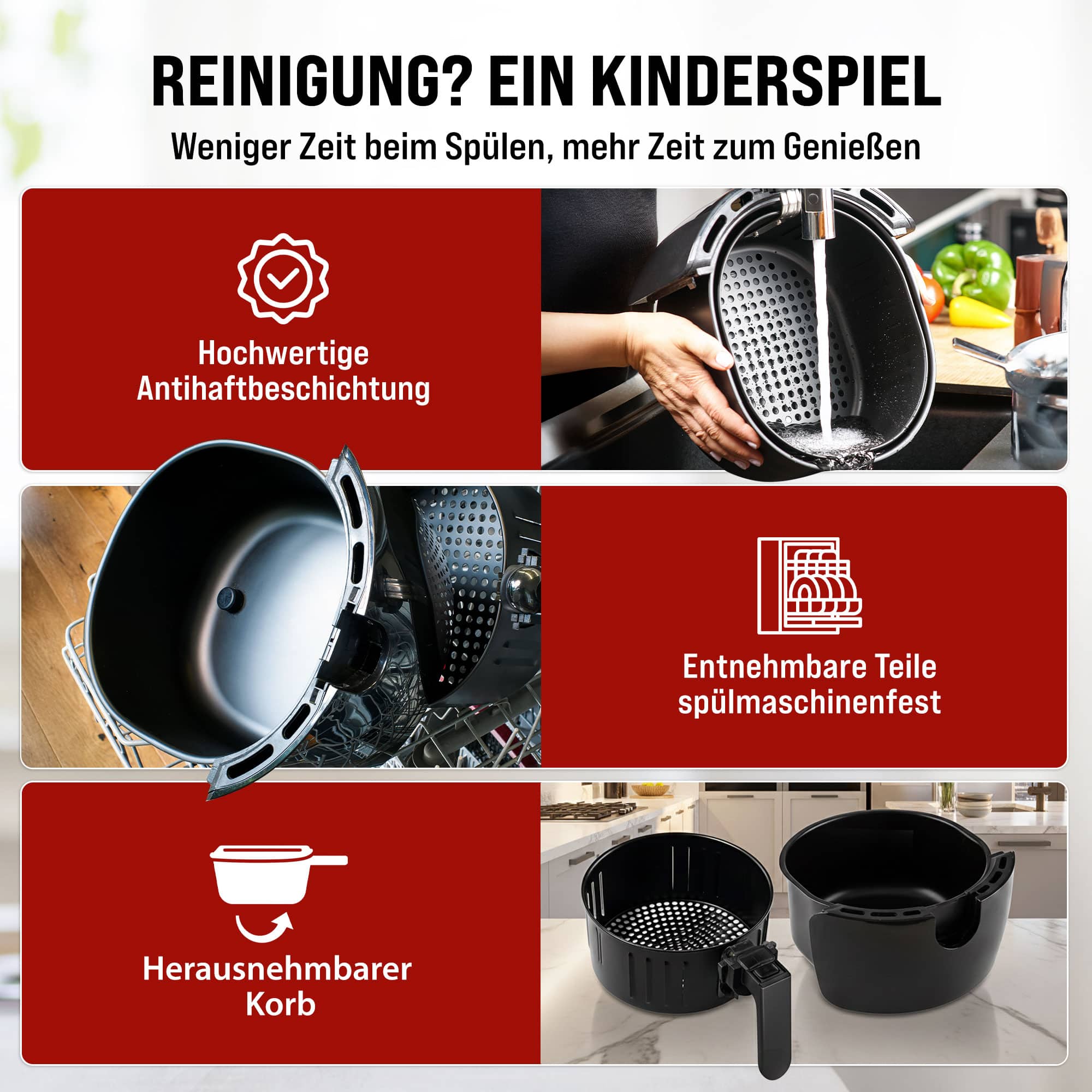 Heteluchtfriteuse\u00209in1\u0020Zwart\u00201850W