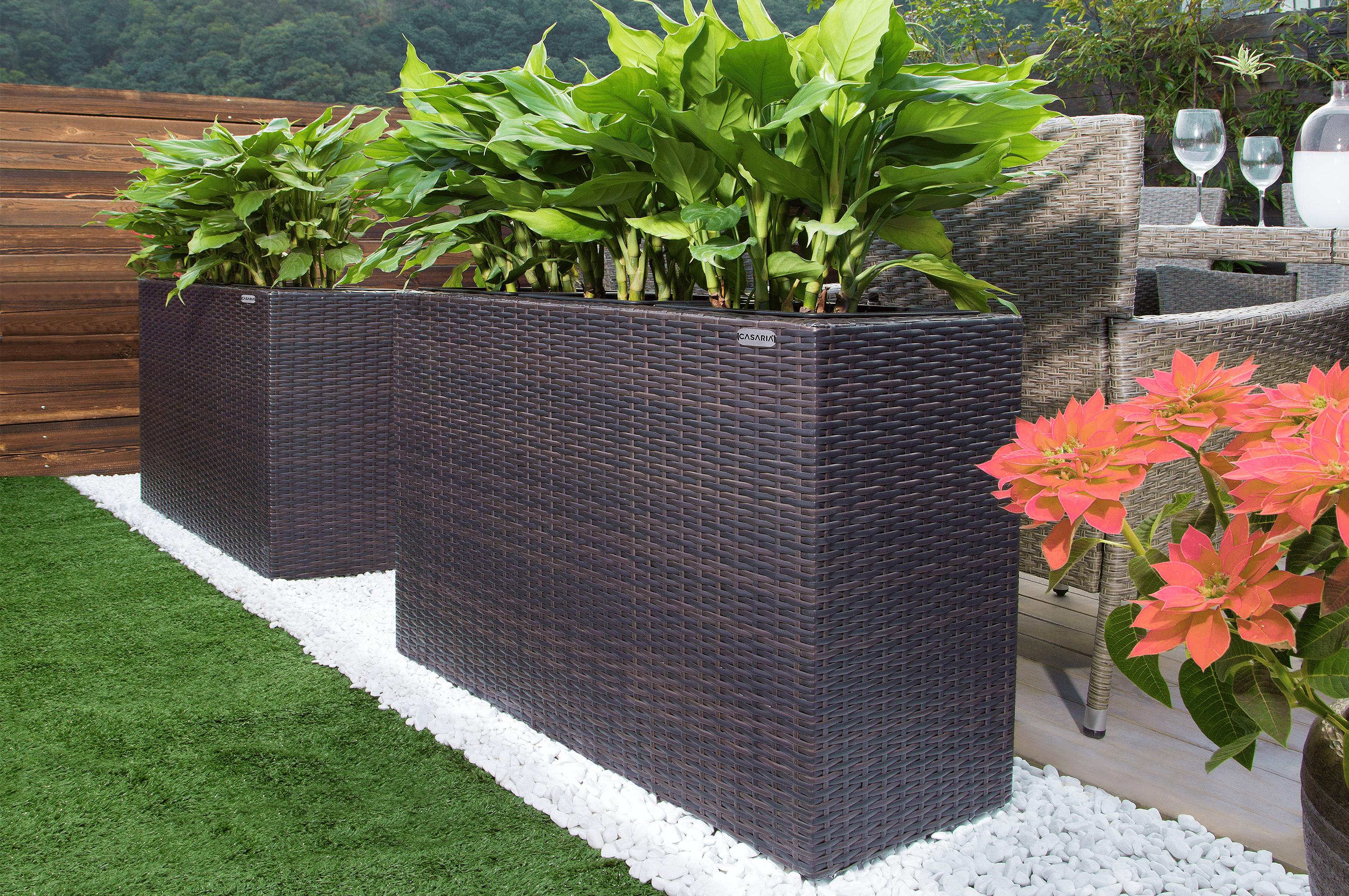 Polyrattan\u0020Bloempot\u0020Bruin\u002083x30,5x60cm Polyrattan\u0020Bloempot\u0020Bruin\u002083x30,5x60cm