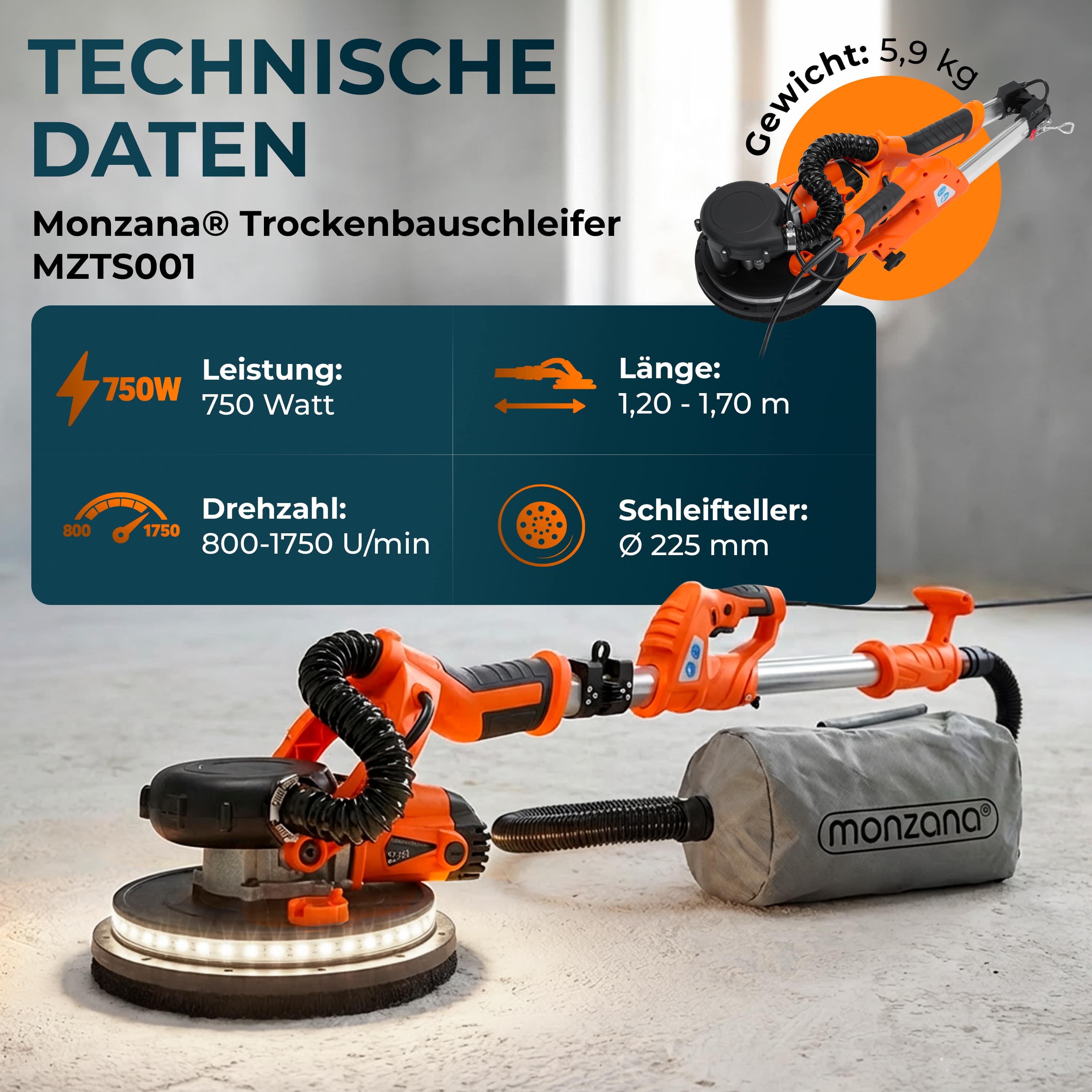 Schuurmachine\u0020750W\u0020Elektrisch