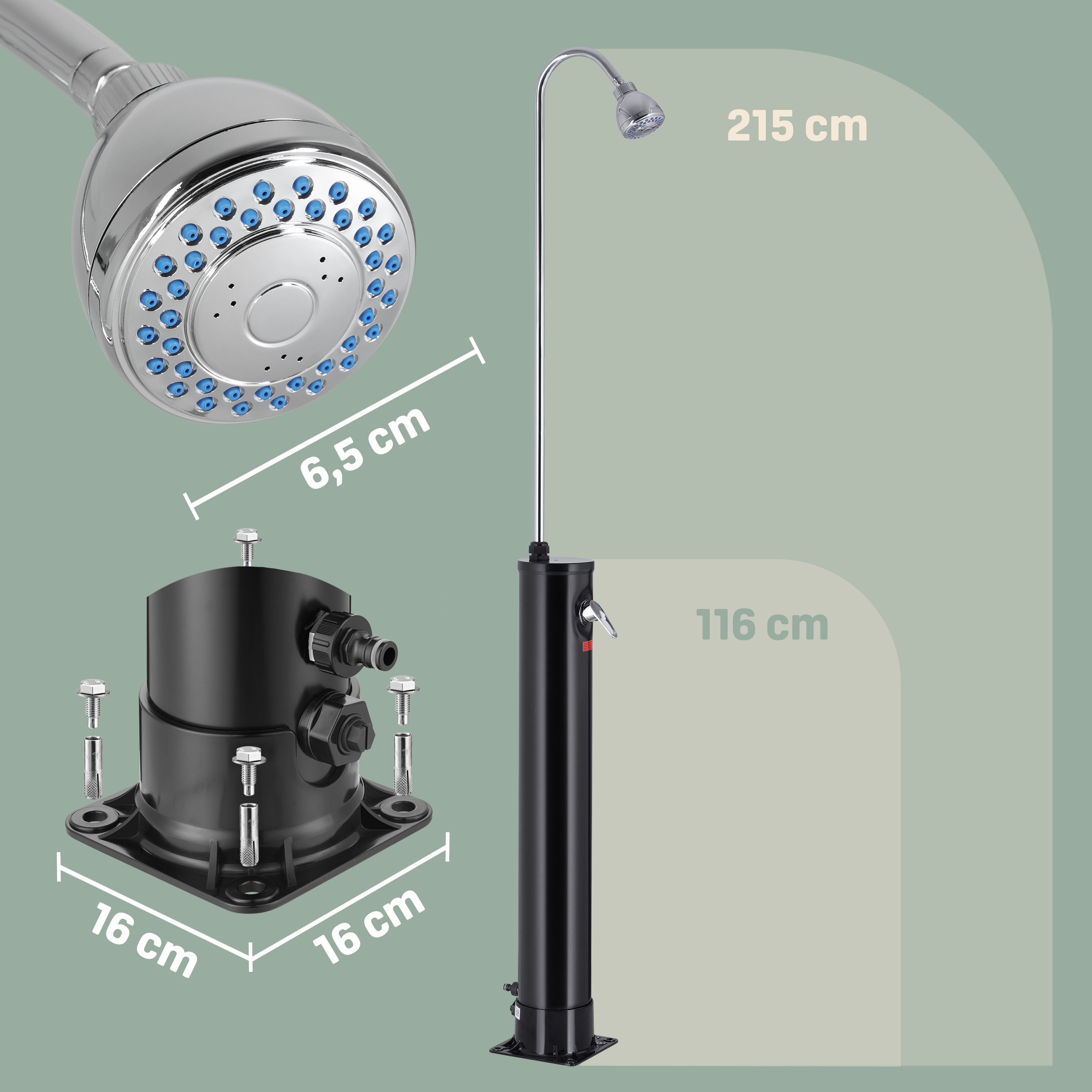 Buitendouche\u0020Solar\u0020Zwart\u002018\u0020Liter