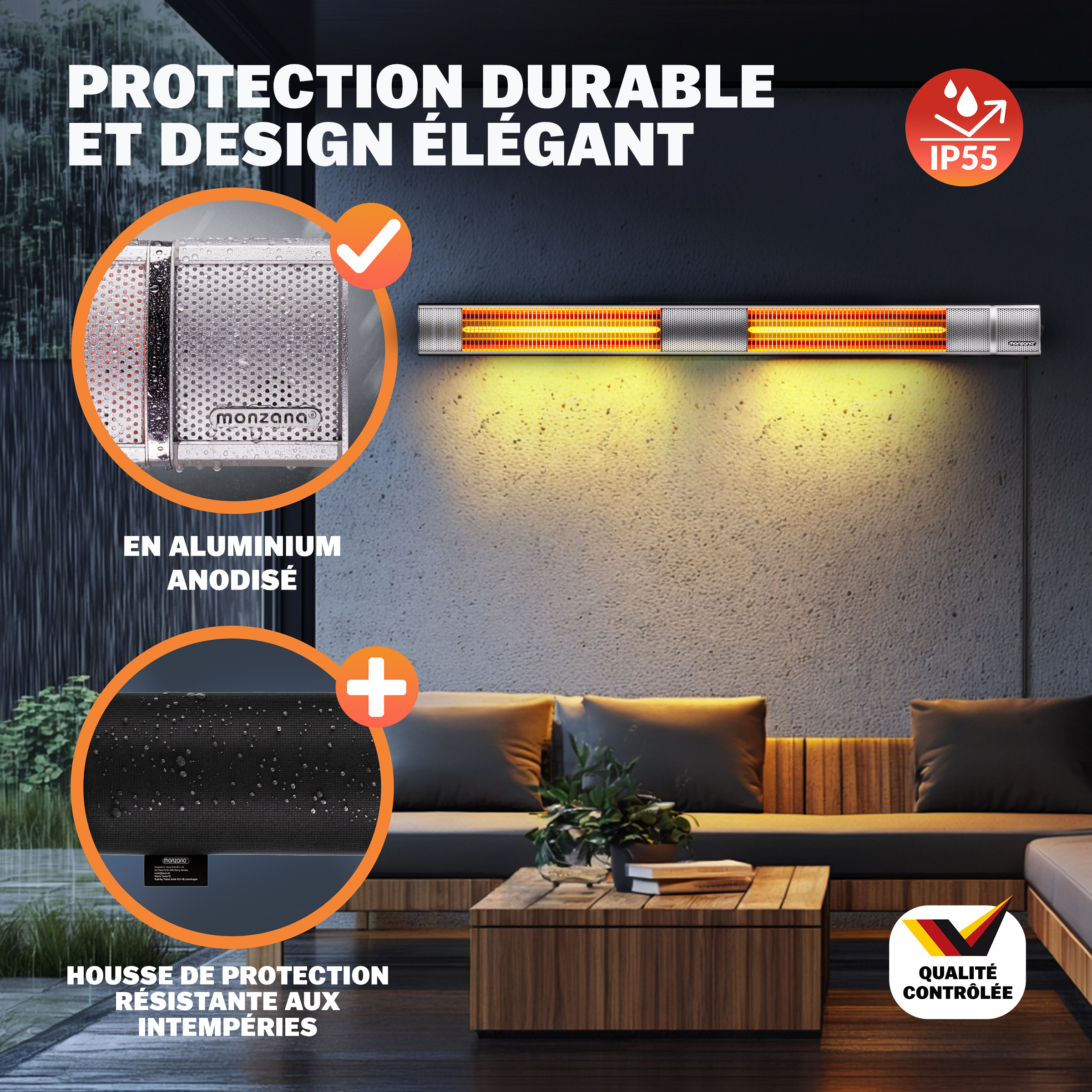 Terrasverwarmer\u0020MZH3000\u0020Zilver\u00203000W Terrasverwarmer\u0020MZH3000\u0020Zilver\u00203000W