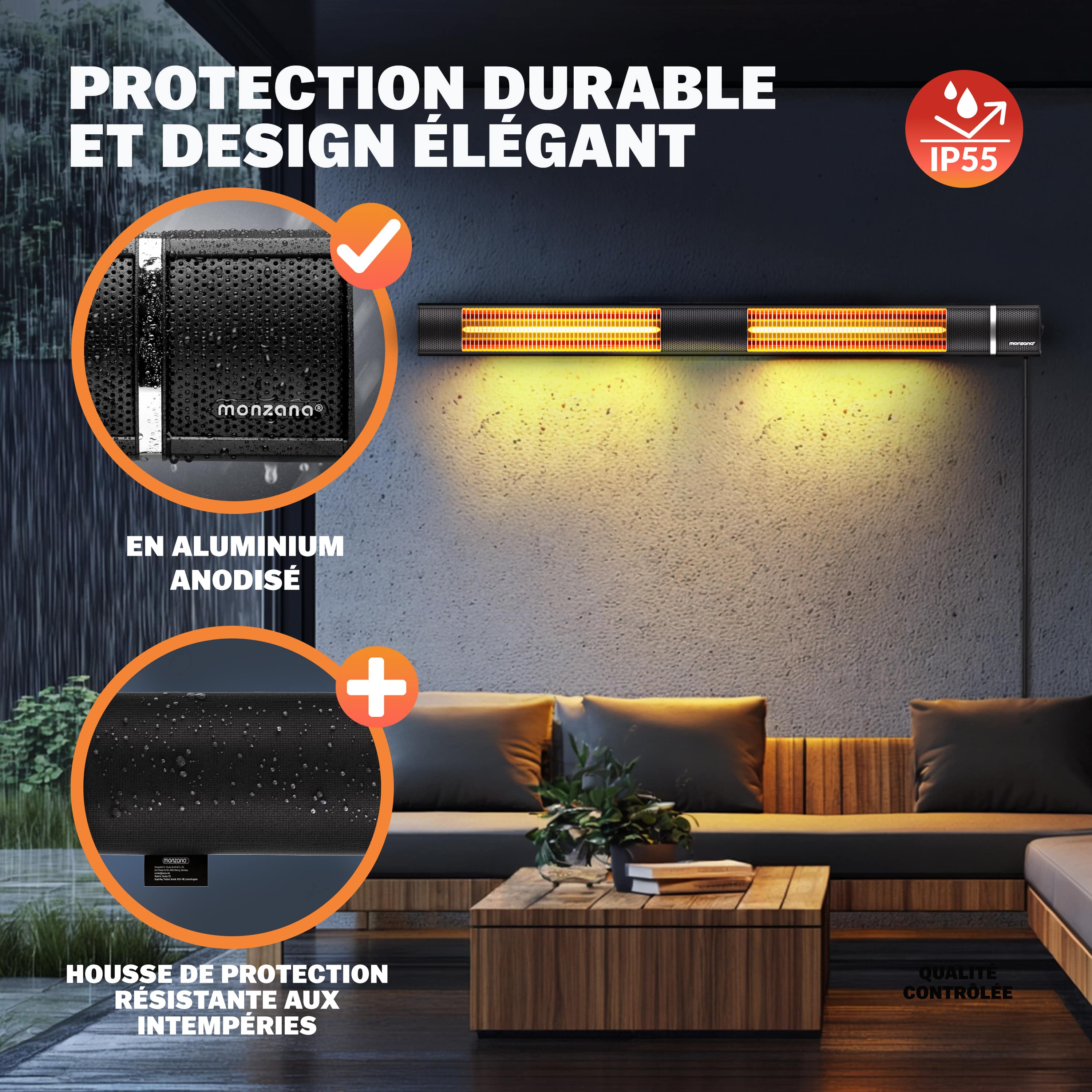 Terrasverwarmer\u0020MZH3000\u0020Zwart\u00203000W Terrasverwarmer\u0020MZH3000\u0020Zwart\u00203000W