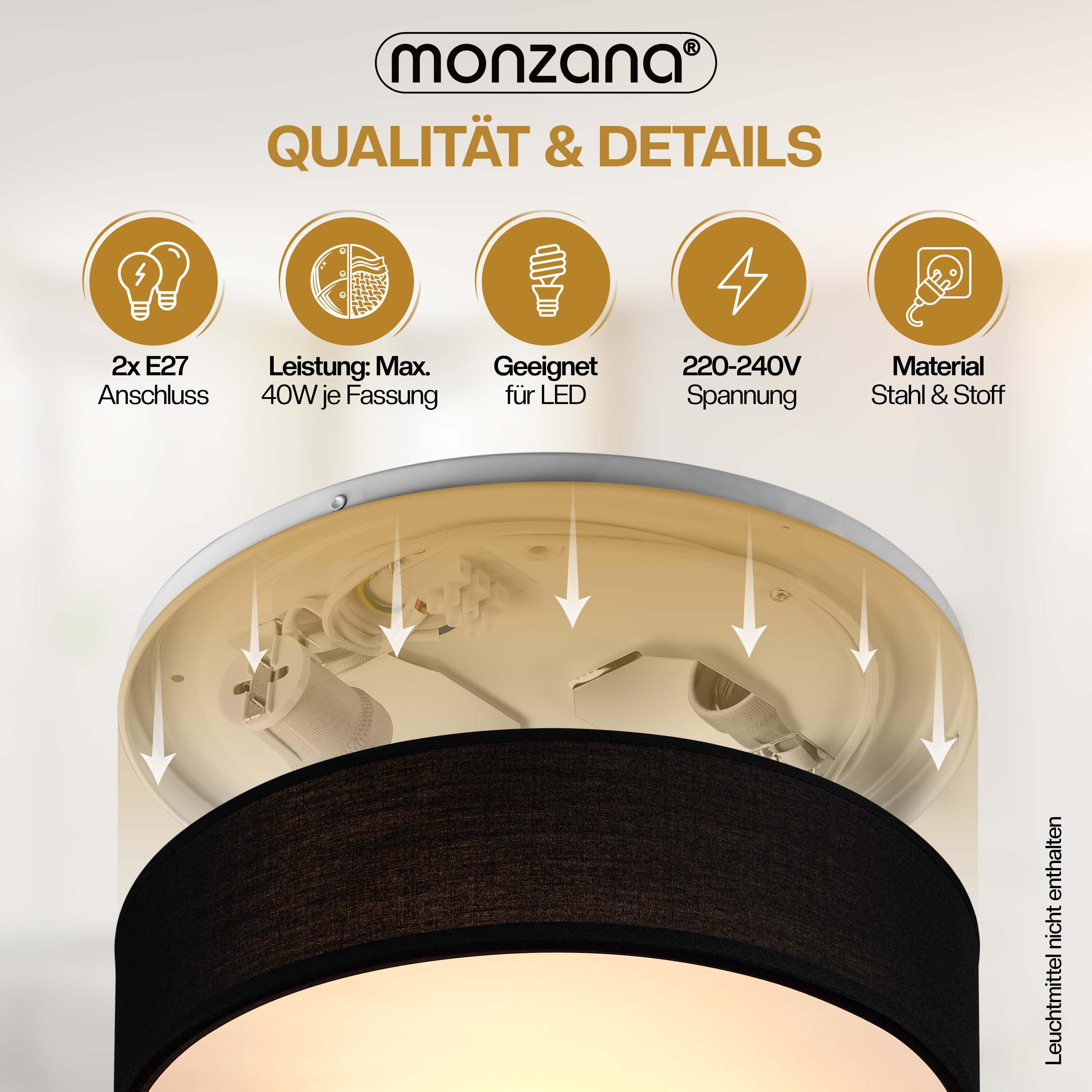 Plafondlamp\u0020Zwart\u0020Stof\u0020\u00F838cm Plafondlamp\u0020Zwart\u0020Stof\u0020\u00F838cm