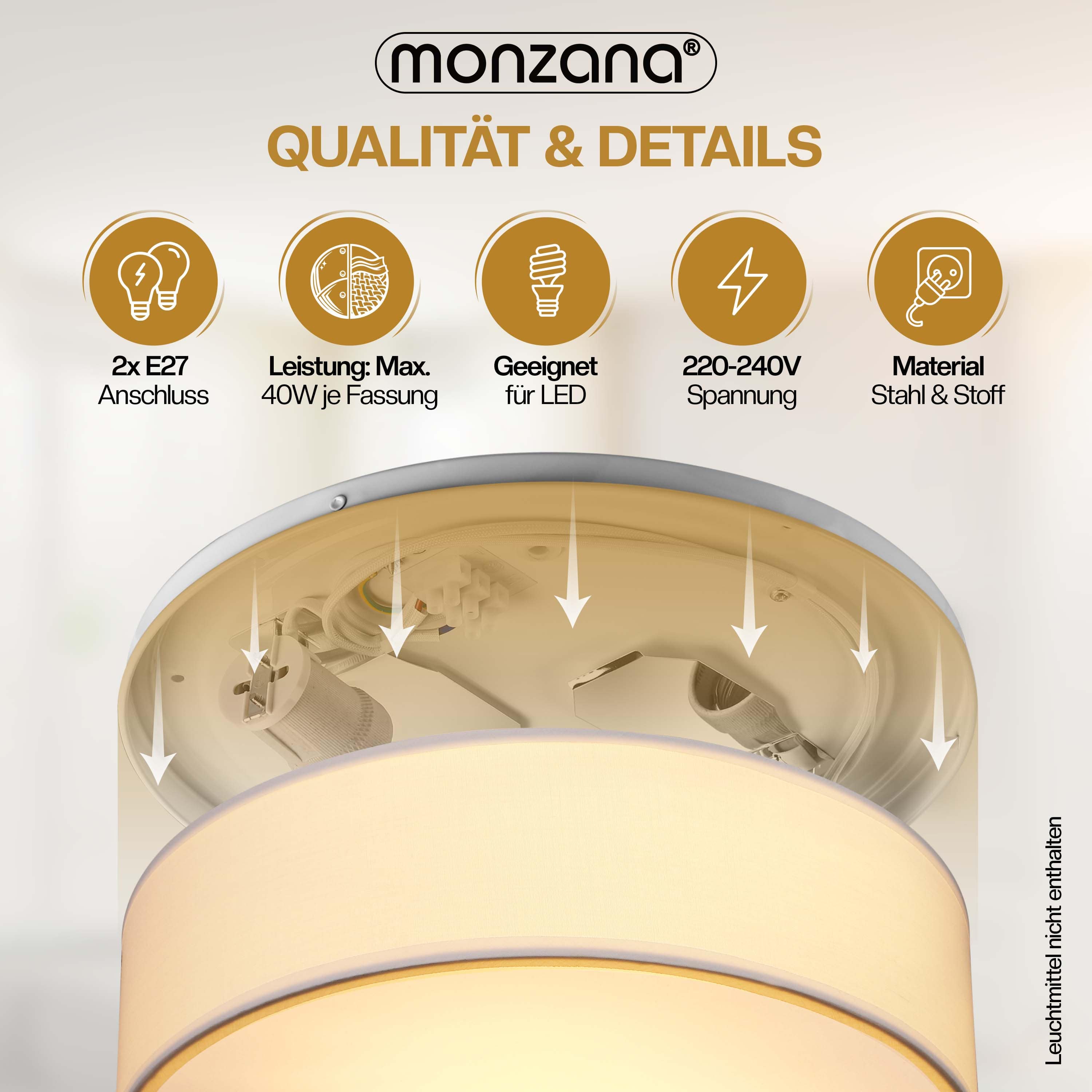 Plafondlamp\u0020Wit\u0020Stof\u0020\u00F838cm Plafondlamp\u0020Wit\u0020Stof\u0020\u00F838cm