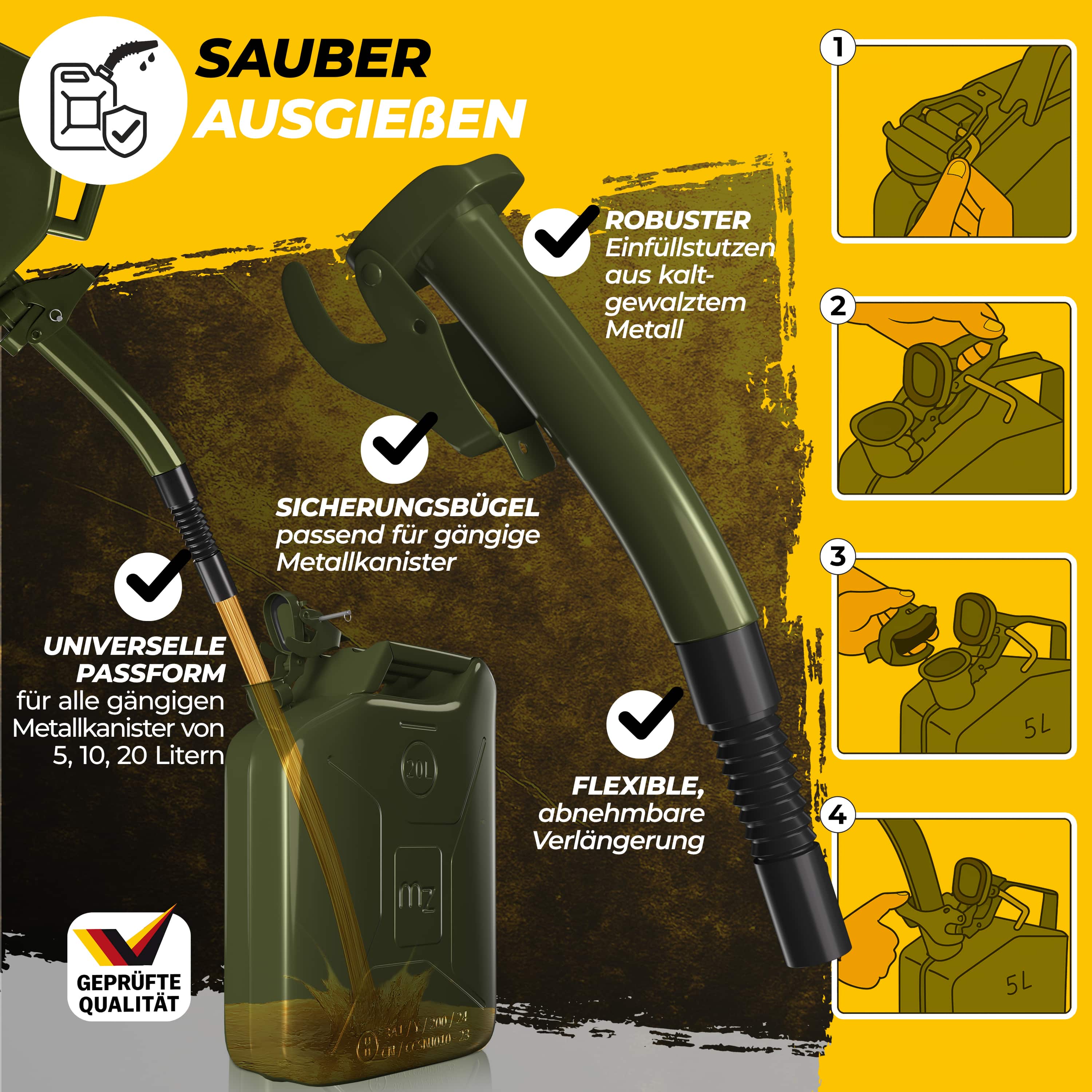 Benzine\u0020Jerrycan\u0020Set\u0020van\u00203\u0020Metaal\u002020L