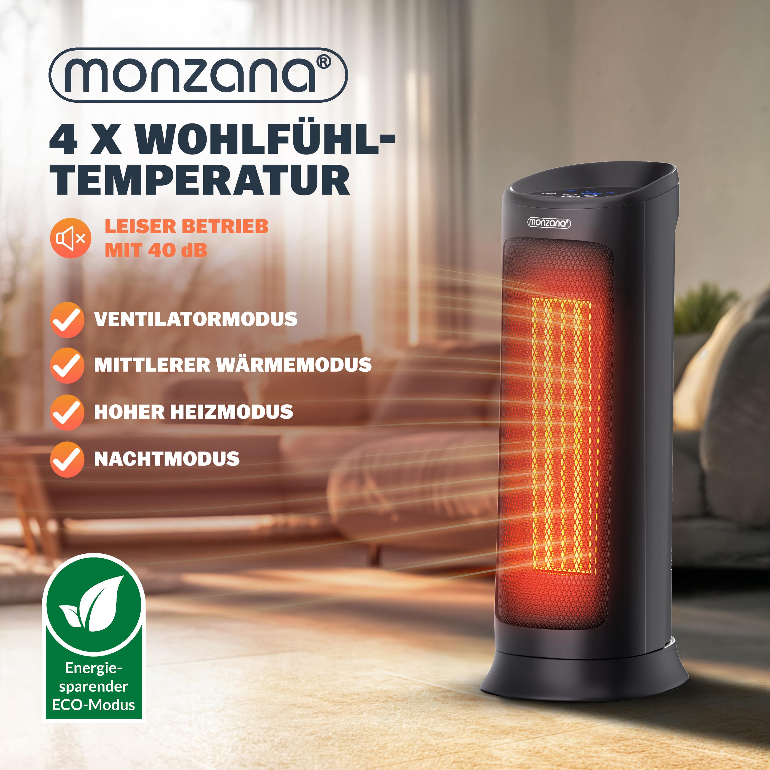 Keramische\u0020Ventilatorkachel\u0020MZKH2200\u0020Zwart\u00202000W