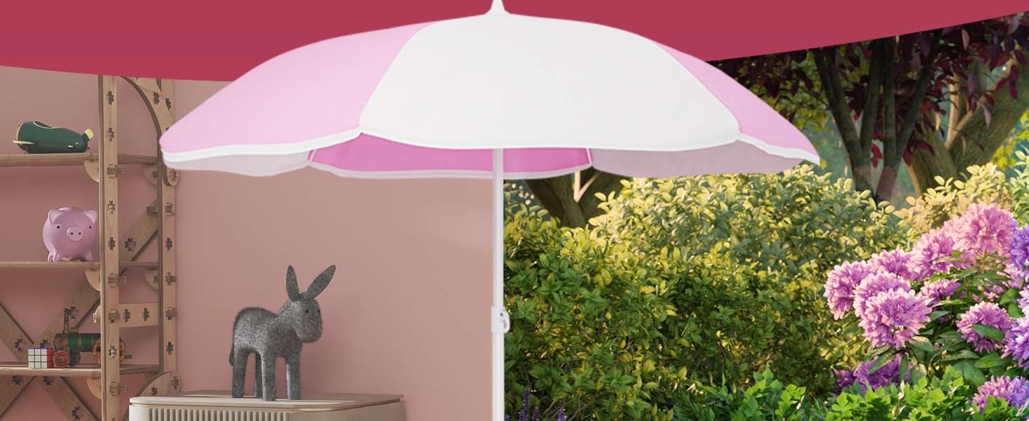 Picknicktafel\u0020voor\u0020Kinderen\u0020Roze\u0020met\u0020Parasol