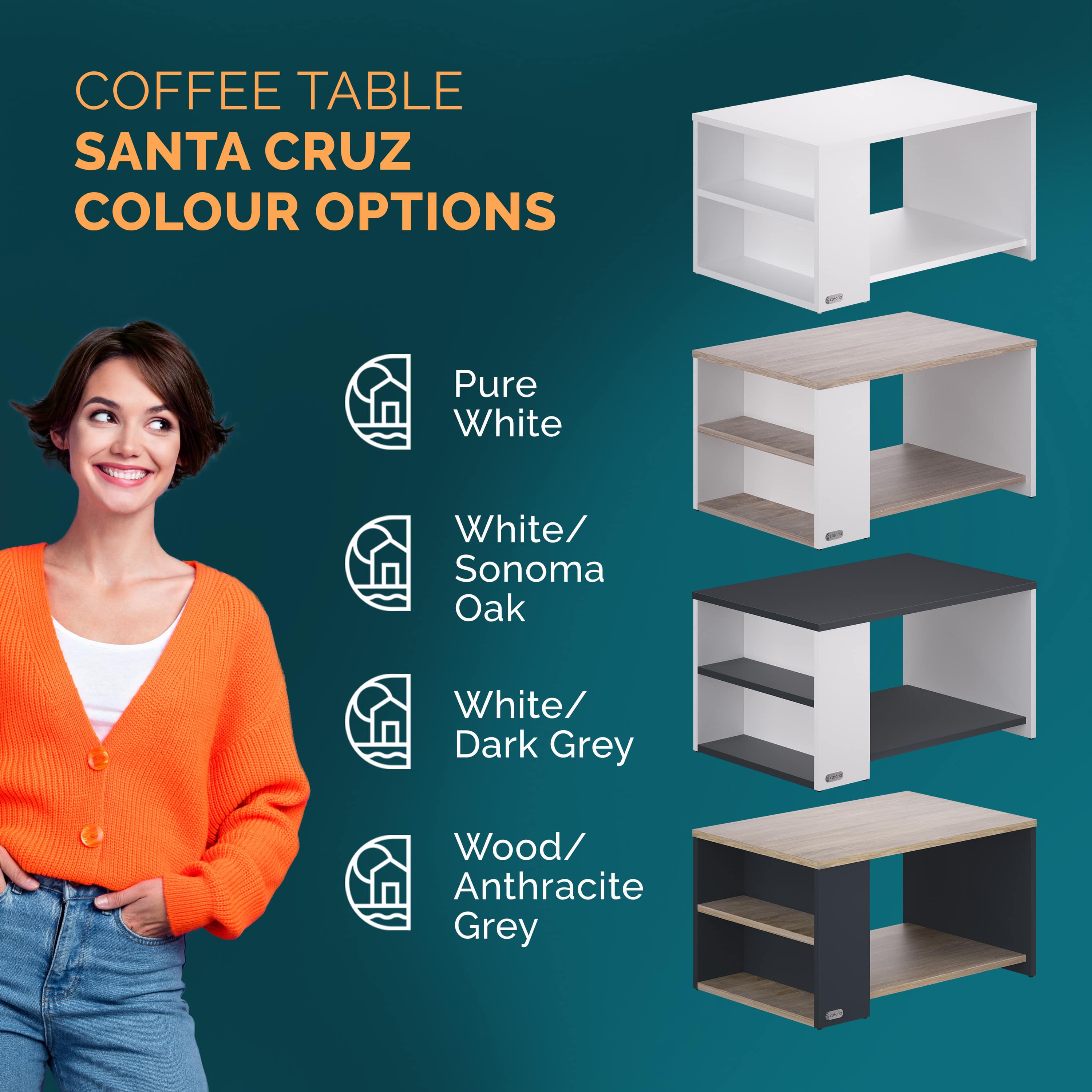 Salontafel\u0020Santa\u0020Cruz\u0020Hout\u002FGrijs\u002090x60x50cm Salontafel\u0020Santa\u0020Cruz\u0020Hout\u002FGrijs\u002090x60x50cm