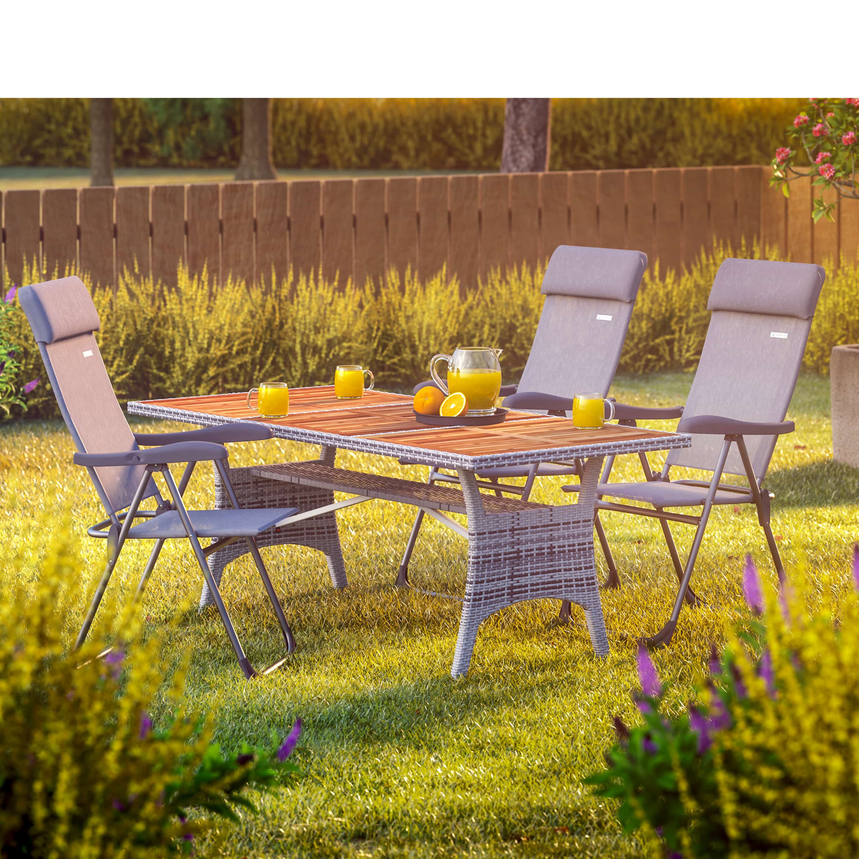 Tuinstoel\u0020met\u0020Hoge\u0020Rugleuning\u00204\u0020Stuks\u0020Zilver\u0020Aluminium Tuinstoel\u0020met\u0020Hoge\u0020Rugleuning\u00204\u0020Stuks\u0020Zilver\u0020Aluminium