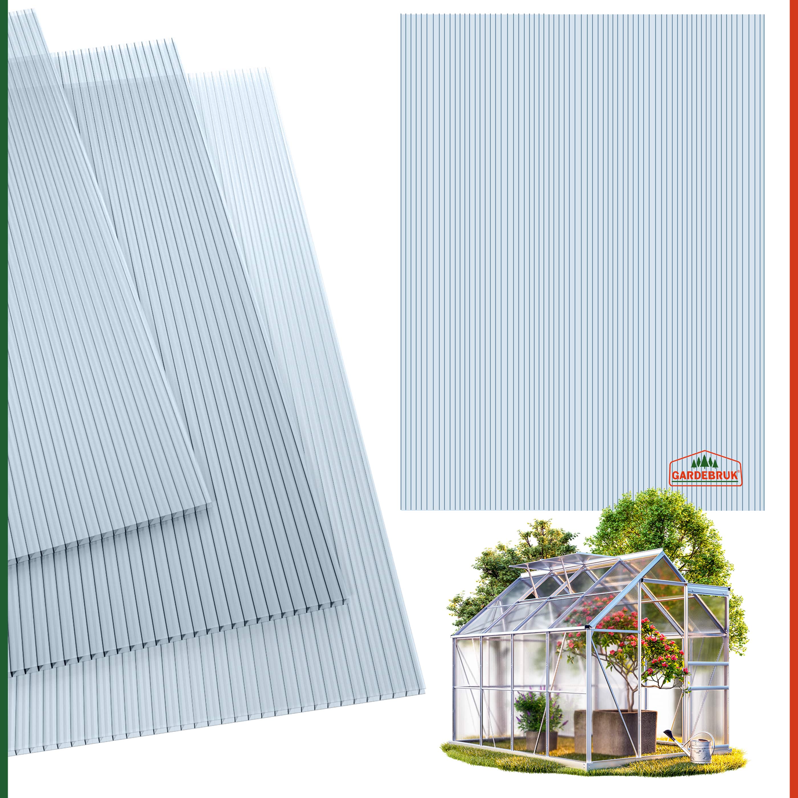 Polycarbonaat\u0020Platen\u002010\u0020Stuks\u0020Transparant\u00206mm\u00207,32m\u00B2
