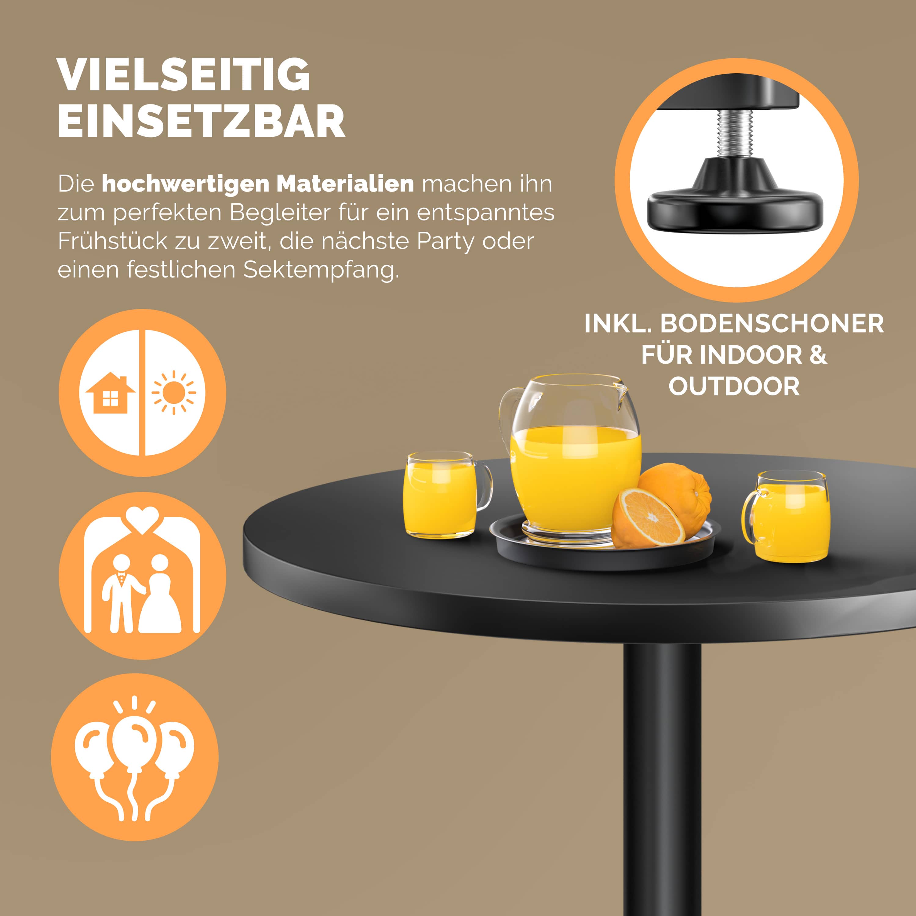 Statafel\u0020Set\u0020van\u00202\u0020Zwart\u0020aluminium\u0020\u00D860cm\u0020in\u0020hoogte\u0020verstelbaar