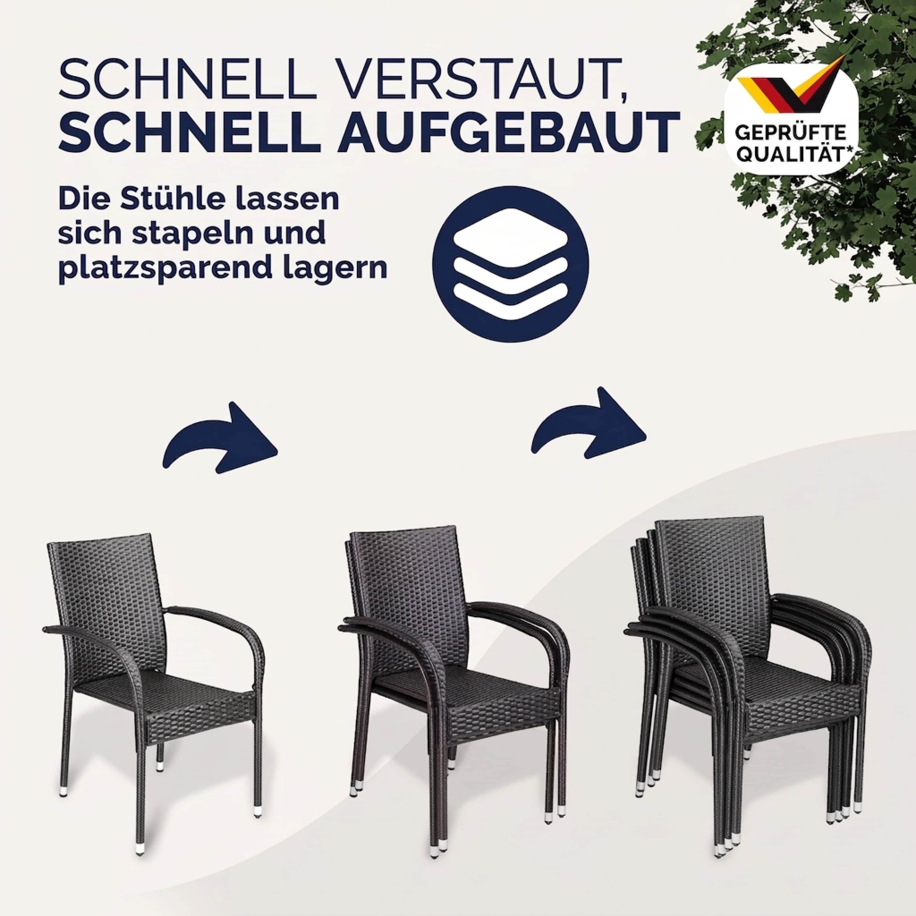 Polyrotan\u0020Tuinstoel\u0020Comfort\u00204\u0020stuks\u0020Bruin