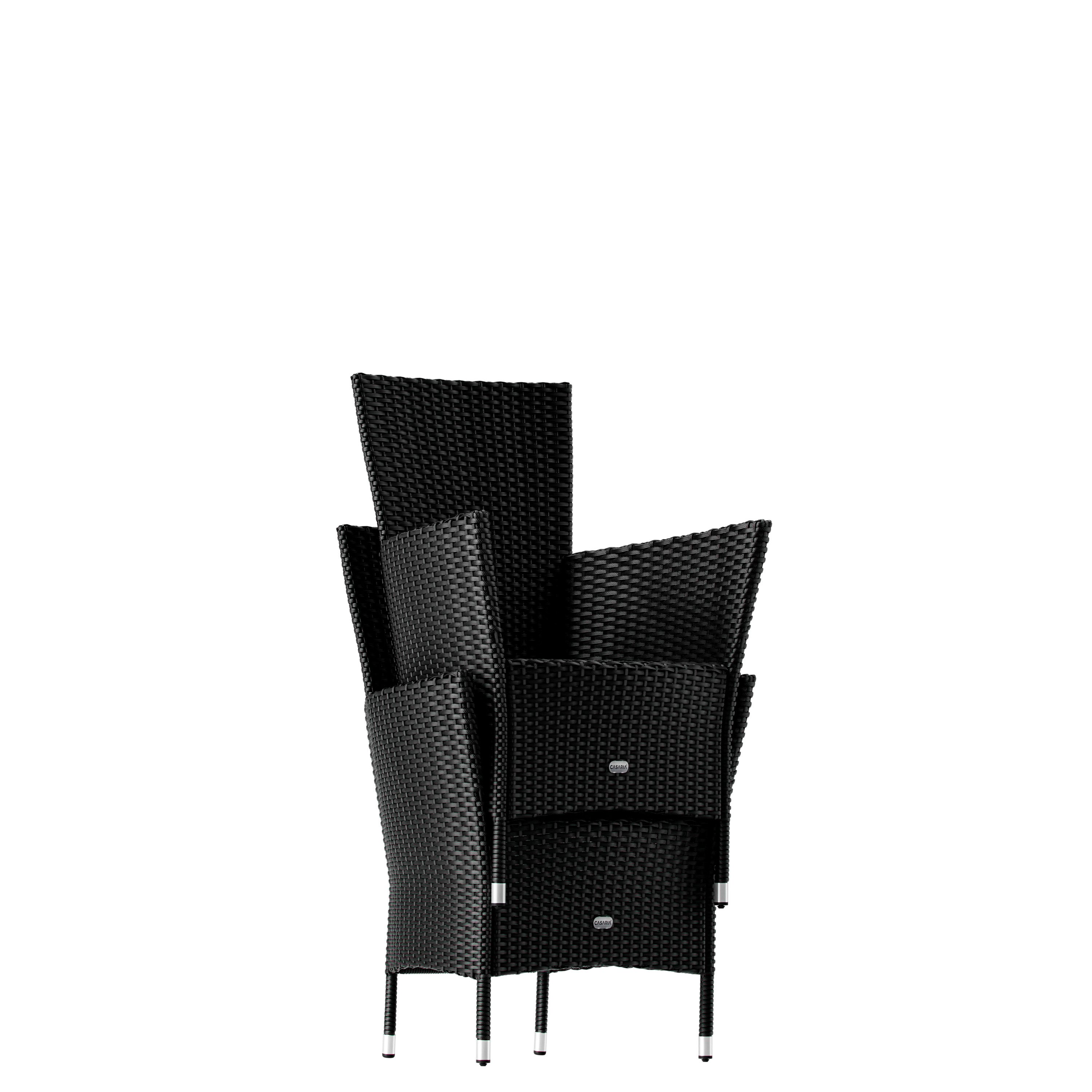 Polyrotan\u0020Tuinset\u0020Corfu\u00205\u002Ddelig\u0020Zwart