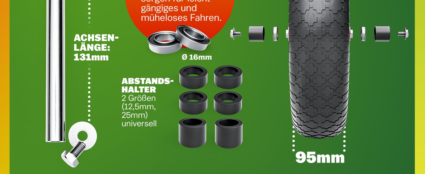 Kruiwagenwiel\u0020Zwart\u0020Rood\u0020Staal\u002095mm\u0020200kg