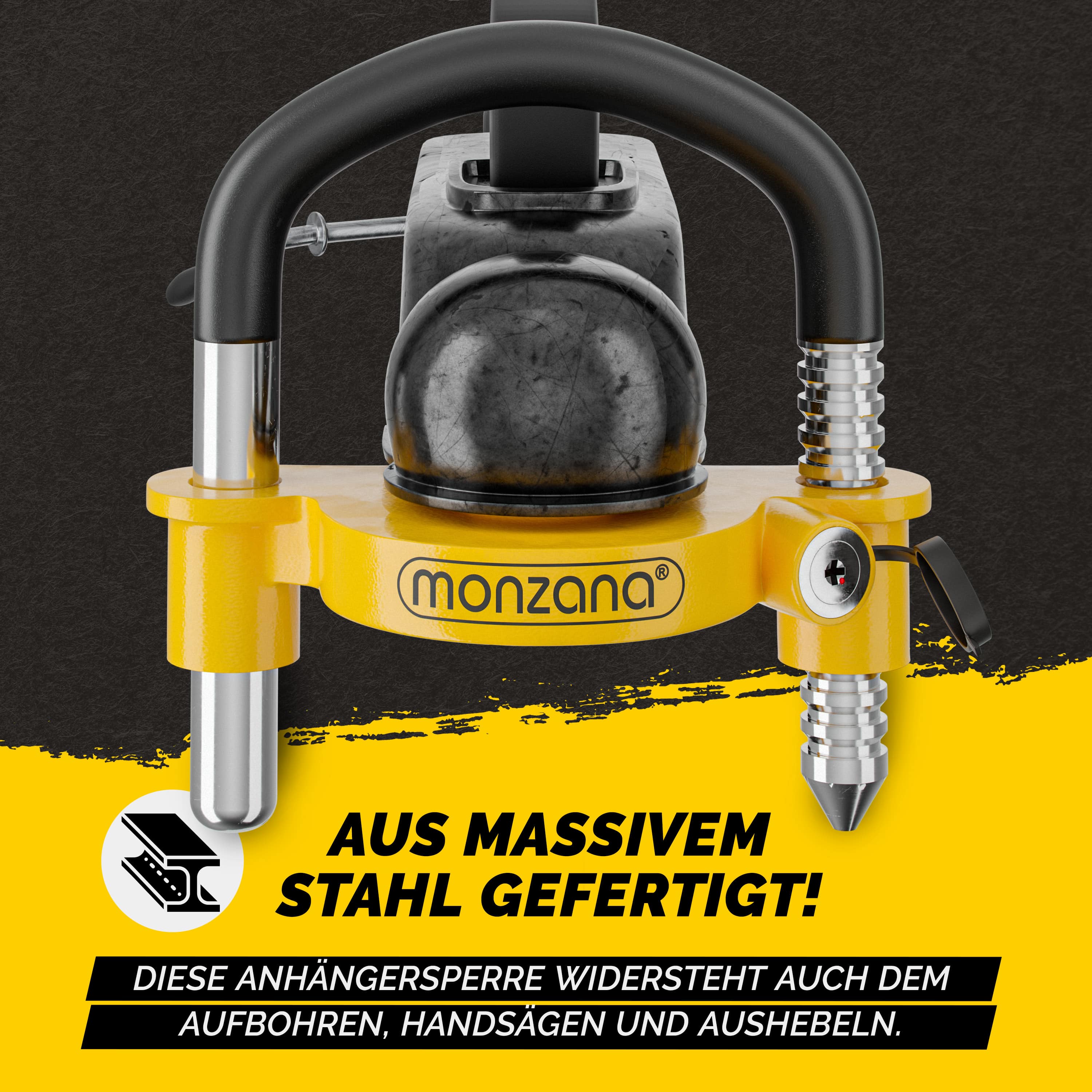 Aanhangwagenslot\u0020Geel\u0020157x79x150mm Aanhangwagenslot\u0020Geel\u0020157x79x150mm