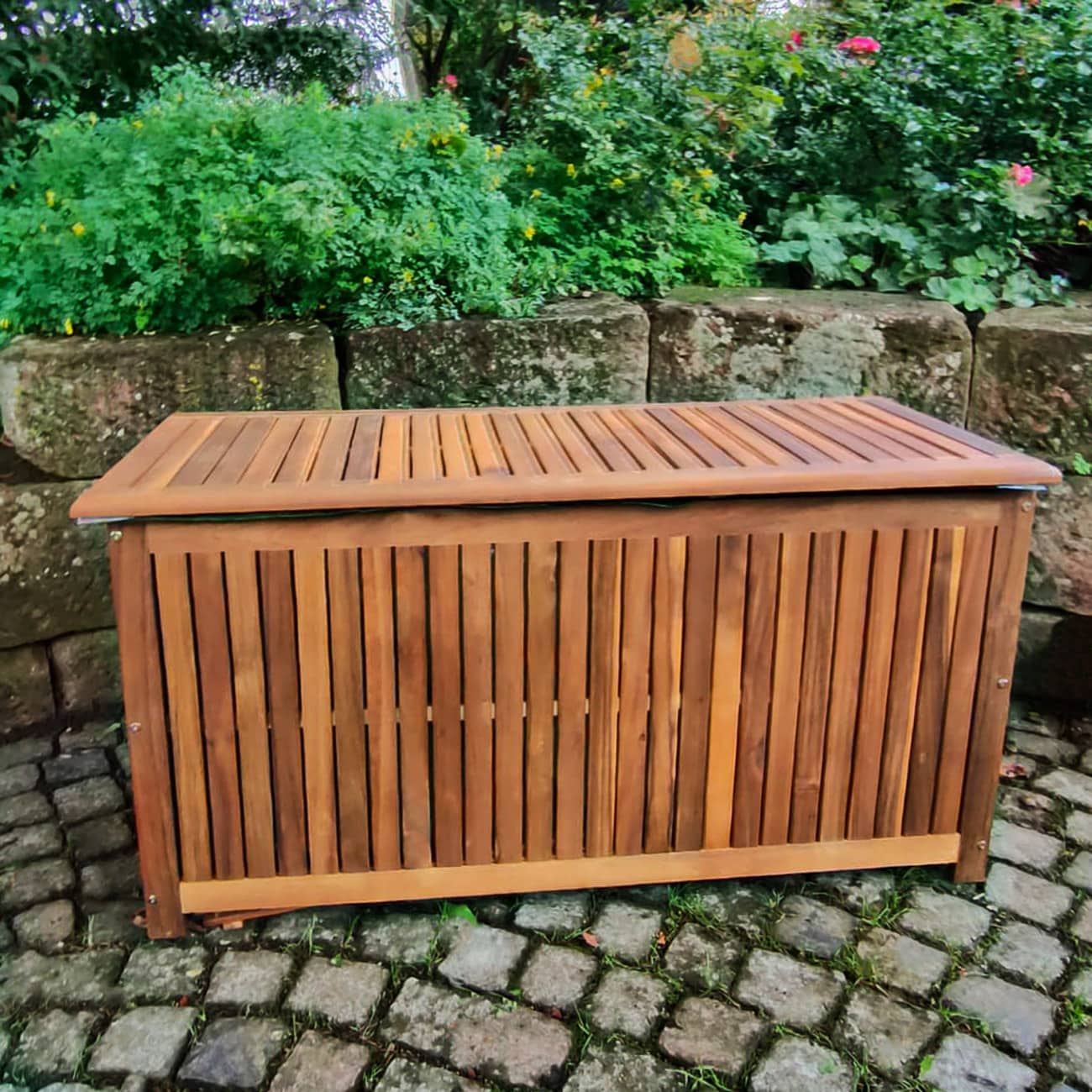 Kussenbox\u0020Acaciahout\u0020115x50x59cm\u0020Binnenvoering\u0020205L