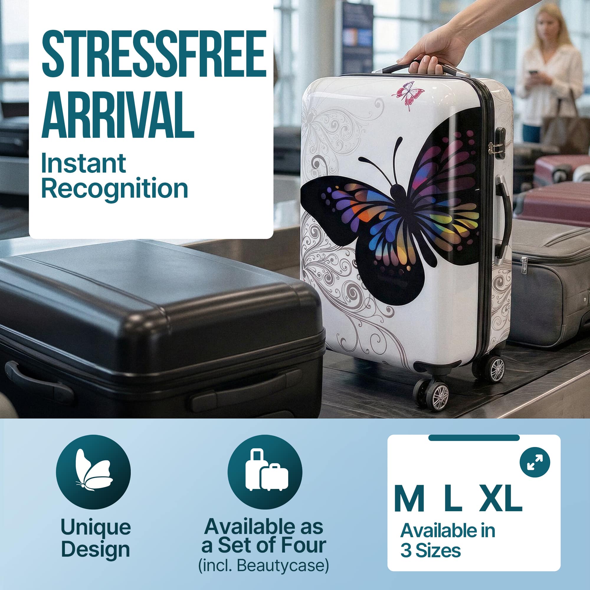 Reiskoffer\u0020Butterfly\u0020L\u0020Polycarbonaat\u002066L\u002068x43x27cm Reiskoffer\u0020Butterfly\u0020L\u0020Polycarbonaat\u002066L\u002068x43x27cm