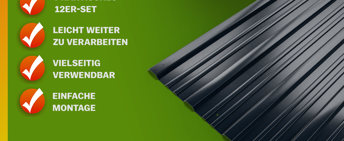 Trapezium\u0020Dakplaten\u002012\u0020Stuks\u0020Antraciet\u0020Metaal\u0020129x46cm