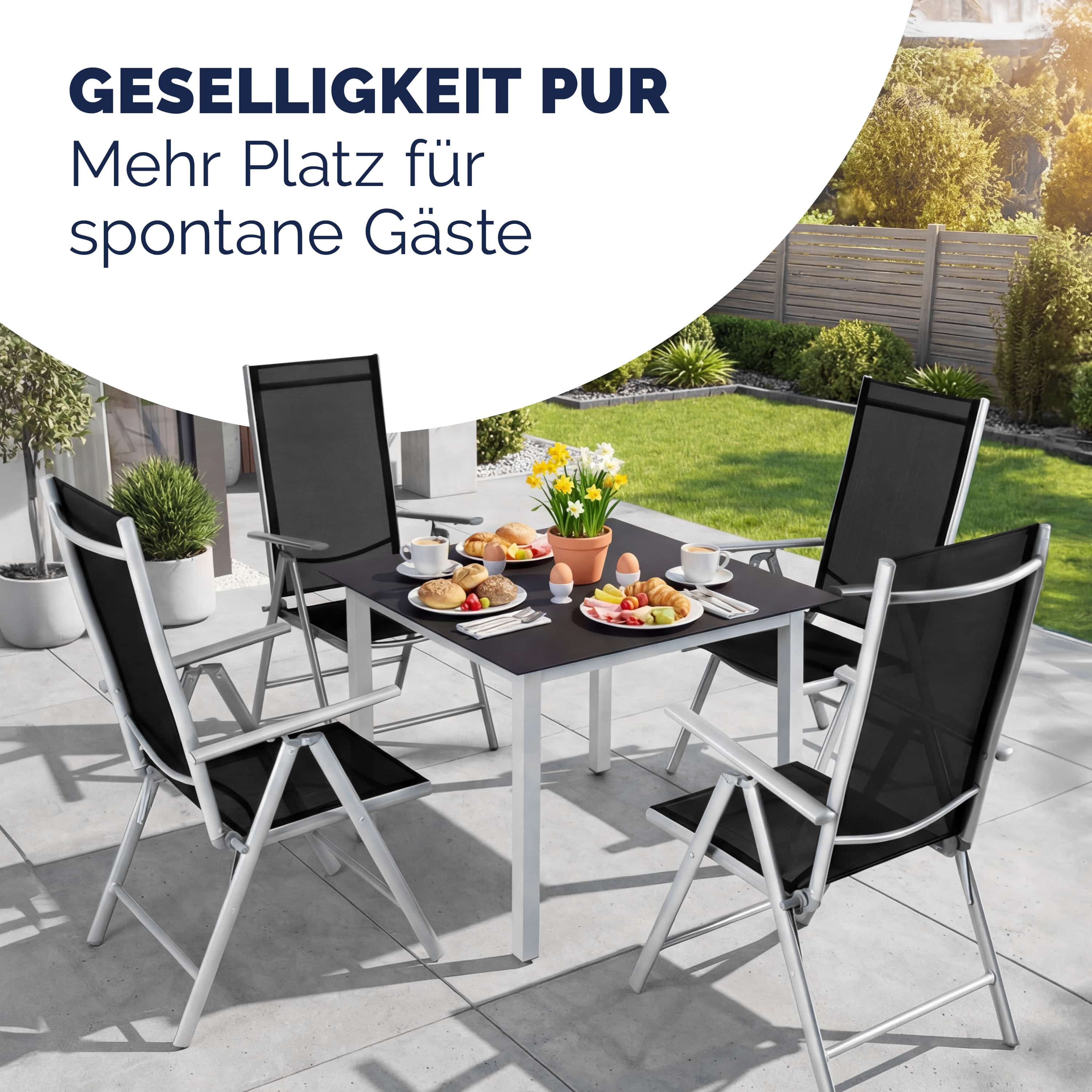 Tuinstoel\u0020Bern\u0020Set\u0020van\u00202\u0020Zilver\u0020Aluminium
