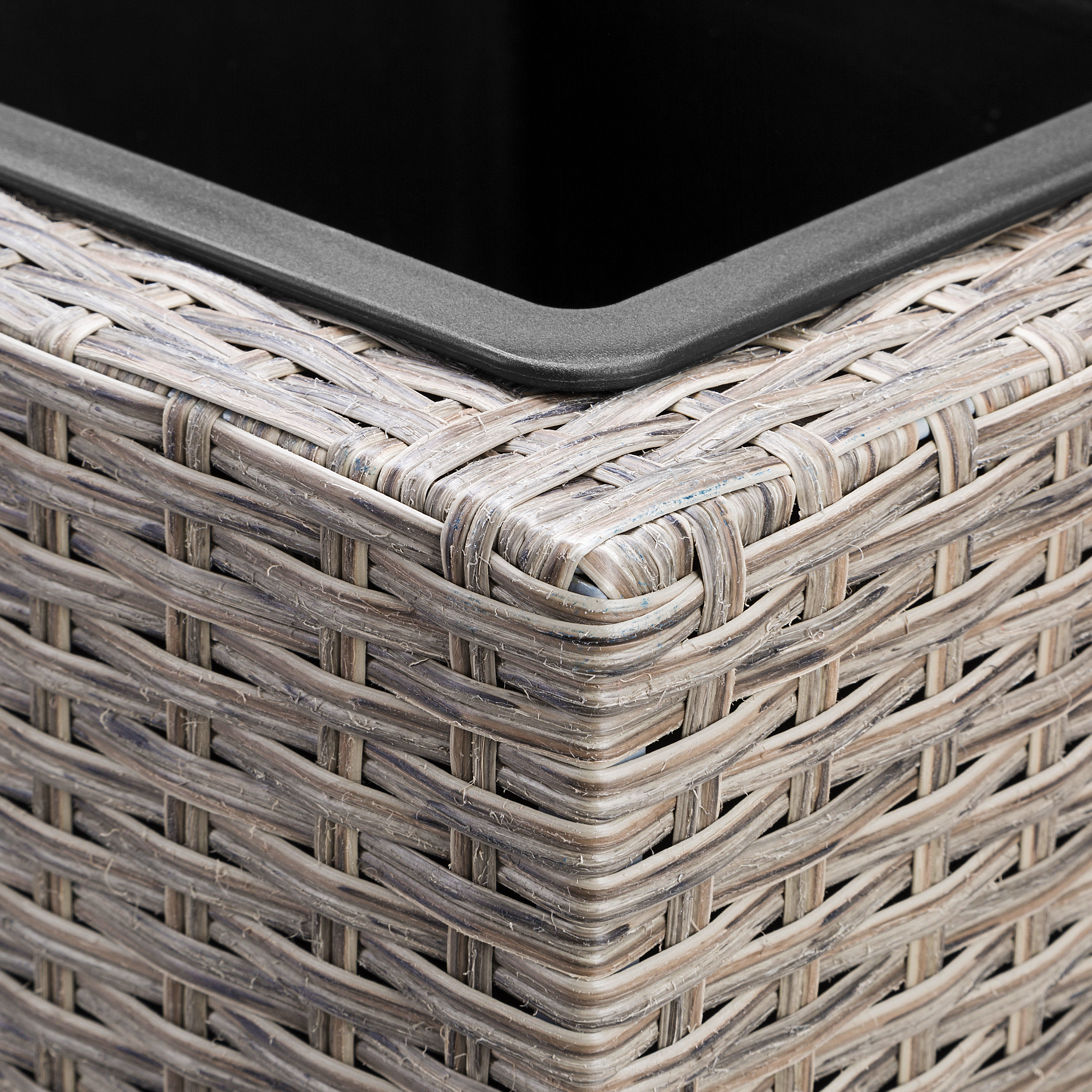 Polyrattan\u0020Bloempot\u0020Creme\u002083x30,5x60cm Polyrattan\u0020Bloempot\u0020Creme\u002083x30,5x60cm