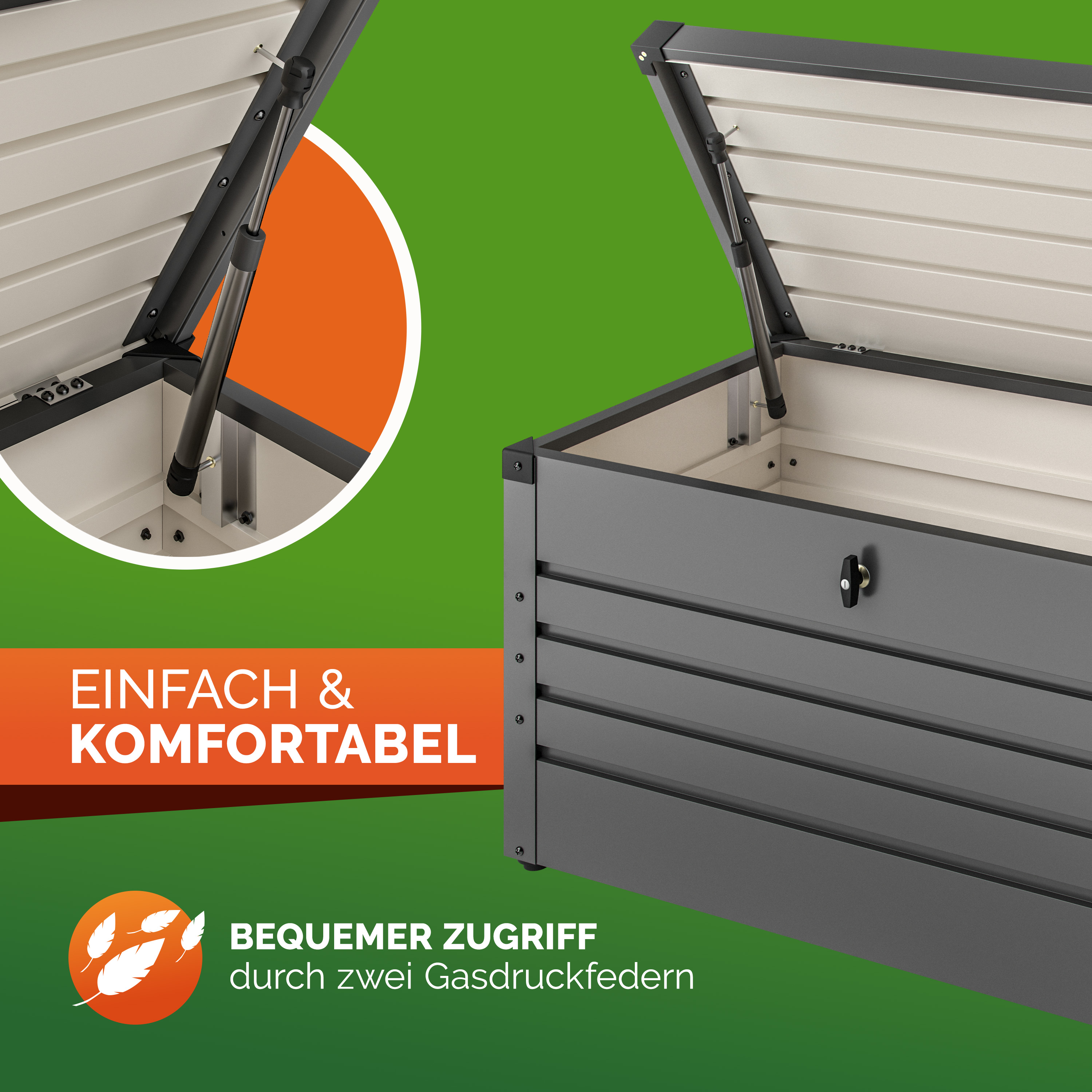Kussenbox\u0020Antraciet\u0020385L\u0020metaal\u0020afsluitbaar