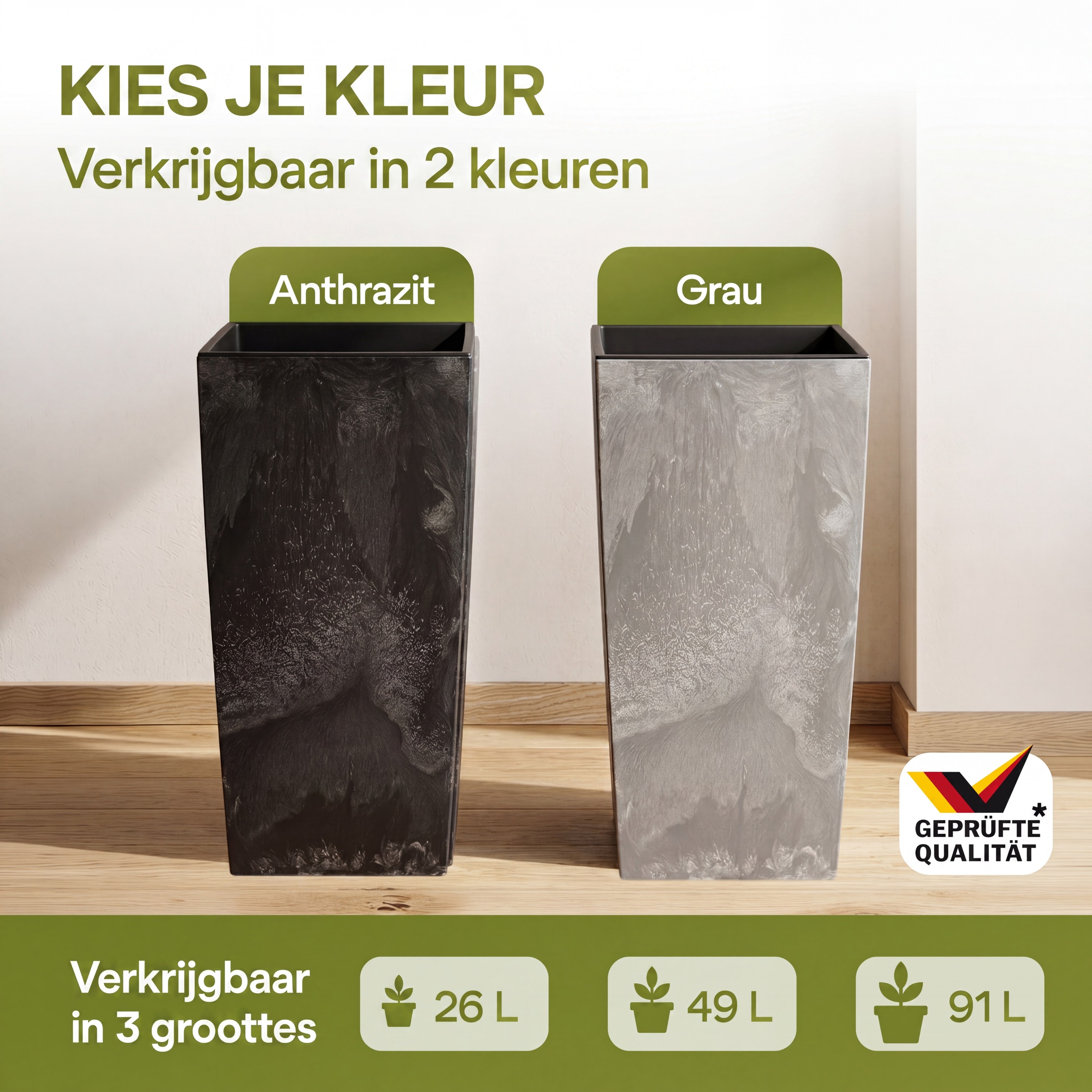 Bloempot\u0020Betonlook\u0020Antraciet\u002026L Bloempot\u0020Betonlook\u0020Antraciet\u002026L