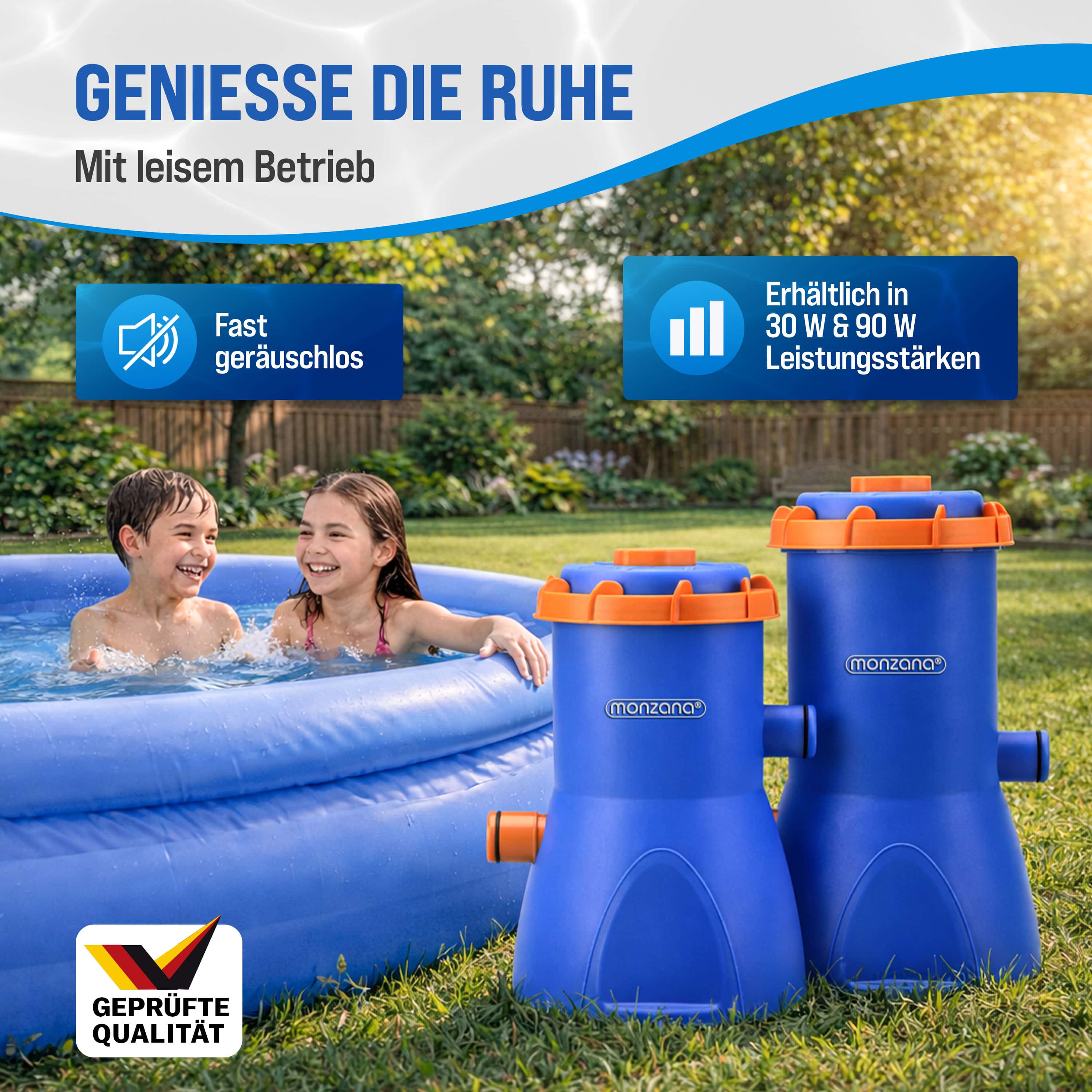 Zwembadpomp\u0020MZP90\u0020Blauw\u002FOranje\u00203800\u0020L\u002Fh\u002090W