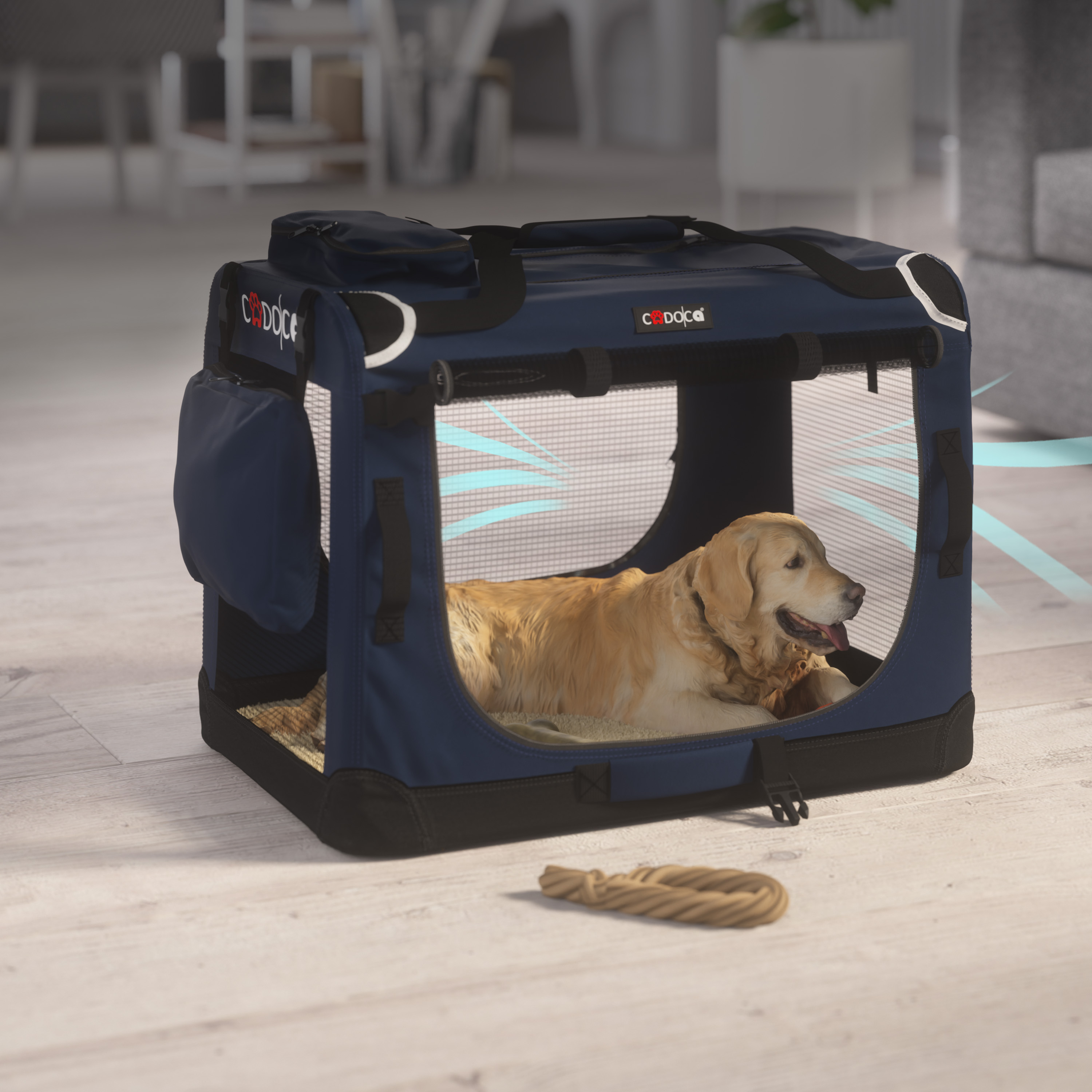 Hondentransportbox\u0020Blauw\u0020XL\u002082x58x58cm Hondentransportbox\u0020Blauw\u0020XL\u002082x58x58cm