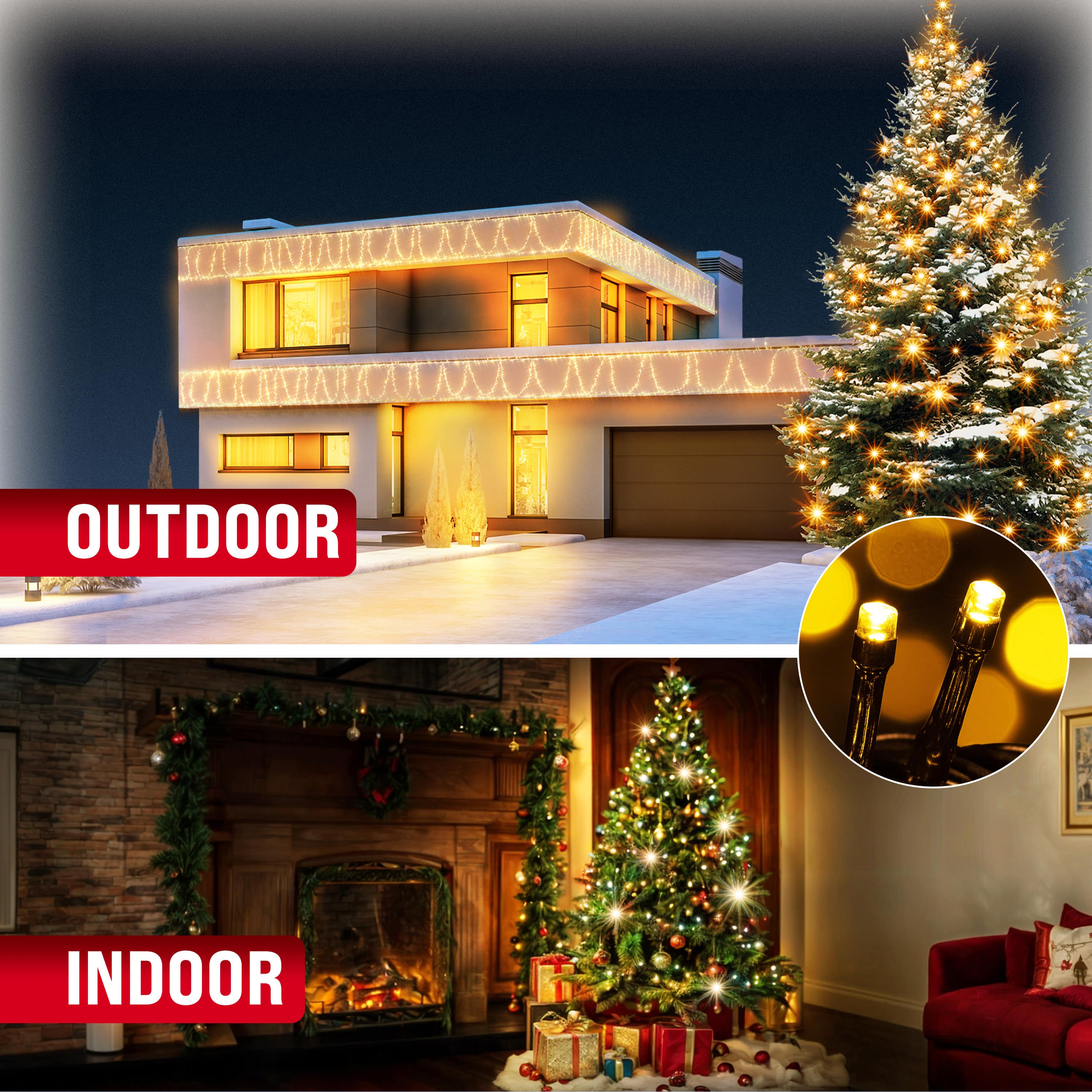 Kerstverlichting\u0020Warm\u0020Wit\u002040m\u0020Afstandsbediening