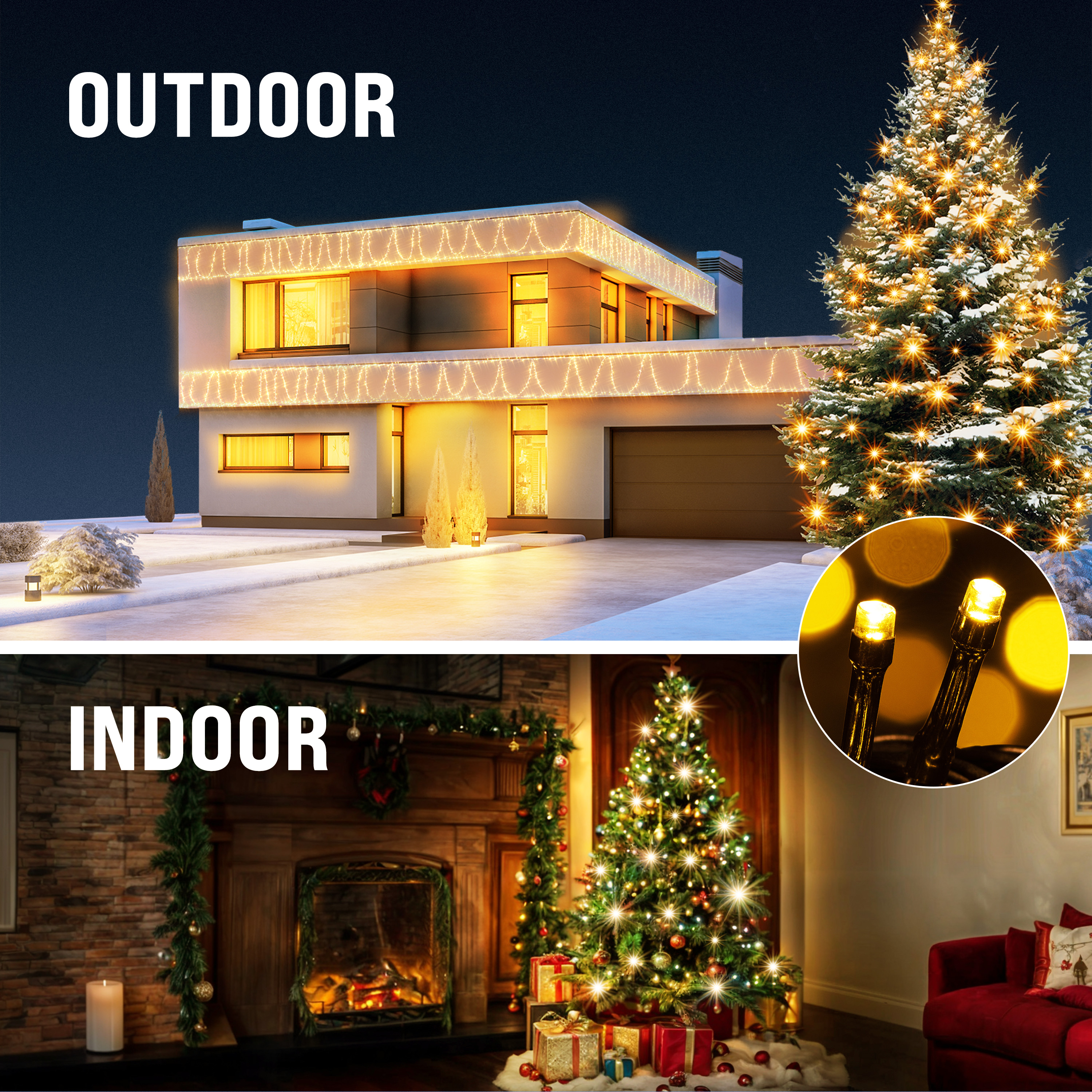 Kerstverlichting\u0020Warm\u0020Wit\u002060m\u0020Afstandsbediening