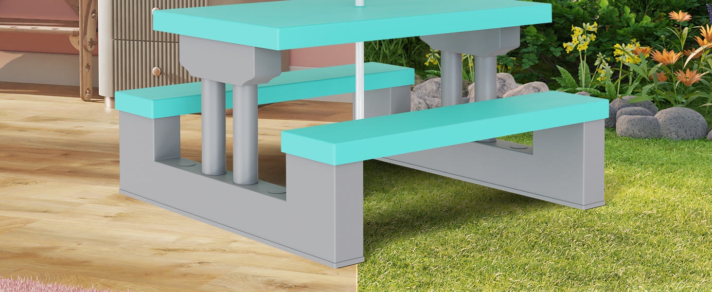 Picknicktafel\u0020voor\u0020Kinderen\u0020Munt\u0020met\u0020Parasol