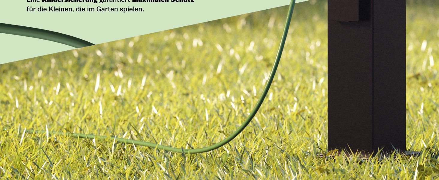 Tuinstopcontact\u0020Zwart\u00204\u002Dvoudig\u002038x12,5x12,5cm