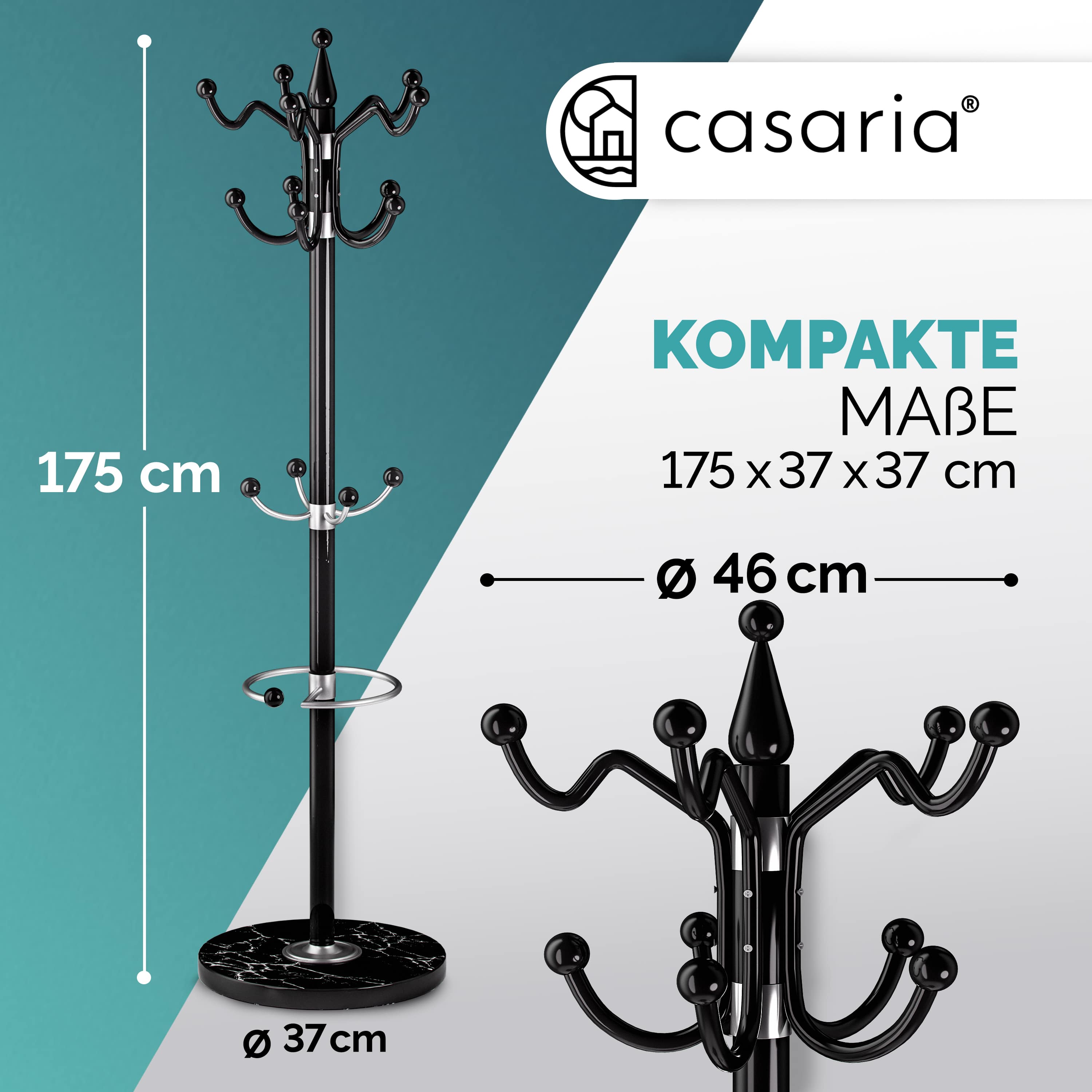 Kapstok\u0020Zwart\u0020173cm\u0020Gebogen Kapstok\u0020Zwart\u0020173cm\u0020Gebogen