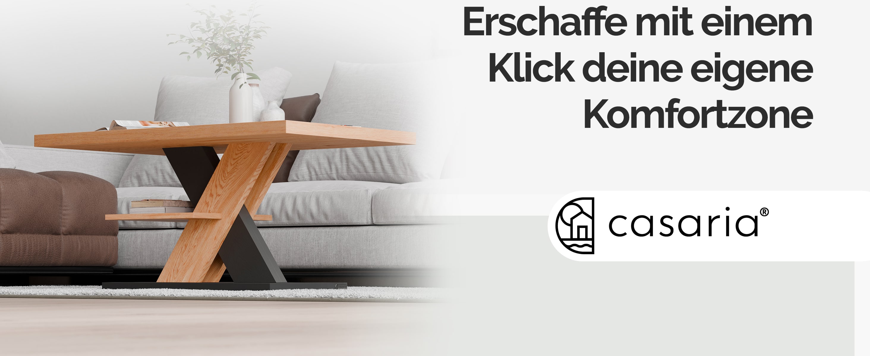Salontafel\u0020Detroit\u0020Hout\u002FGrijs\u002090x60x45cm
