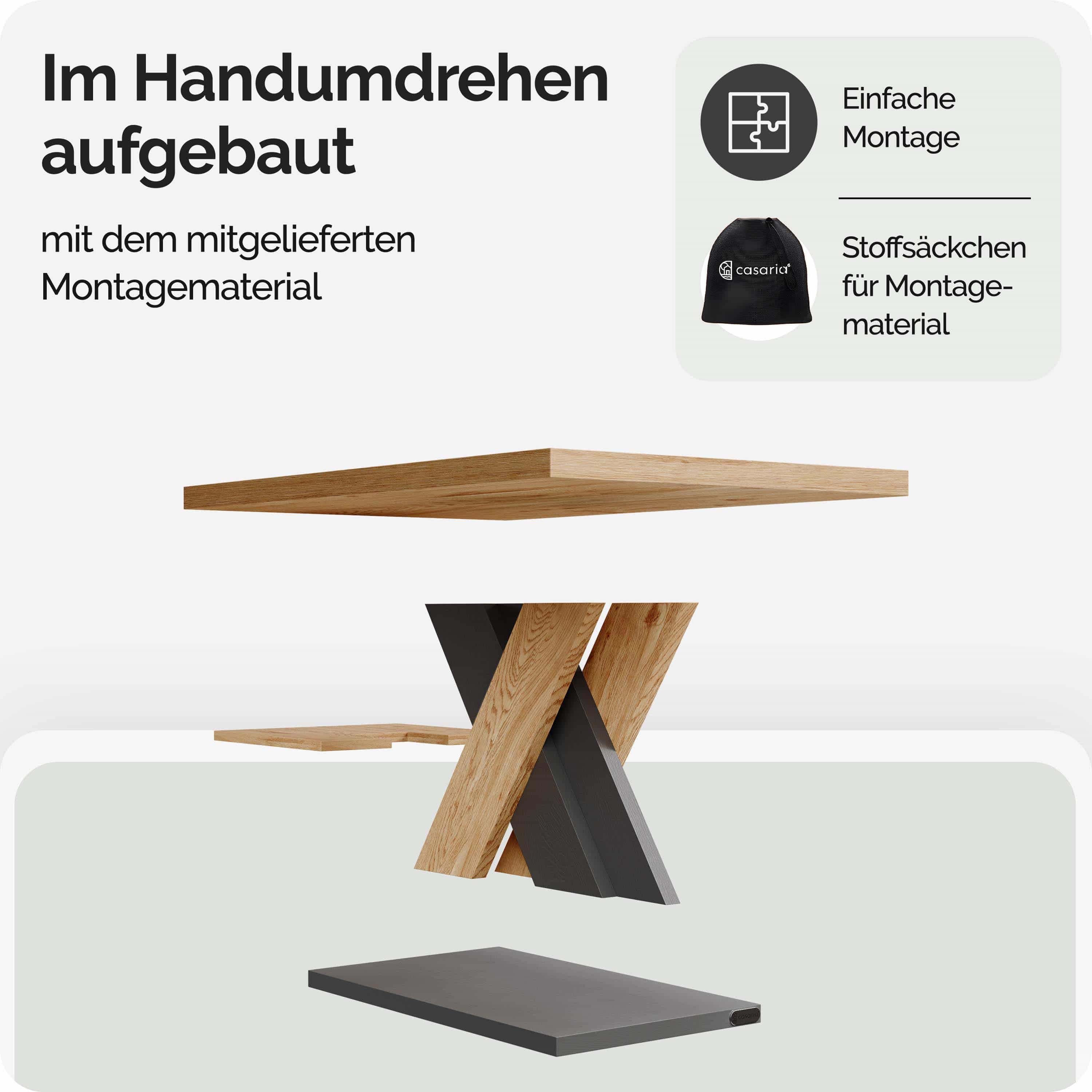 Salontafel\u0020Detroit\u0020Hout\u002FGrijs\u002090x60x45cm