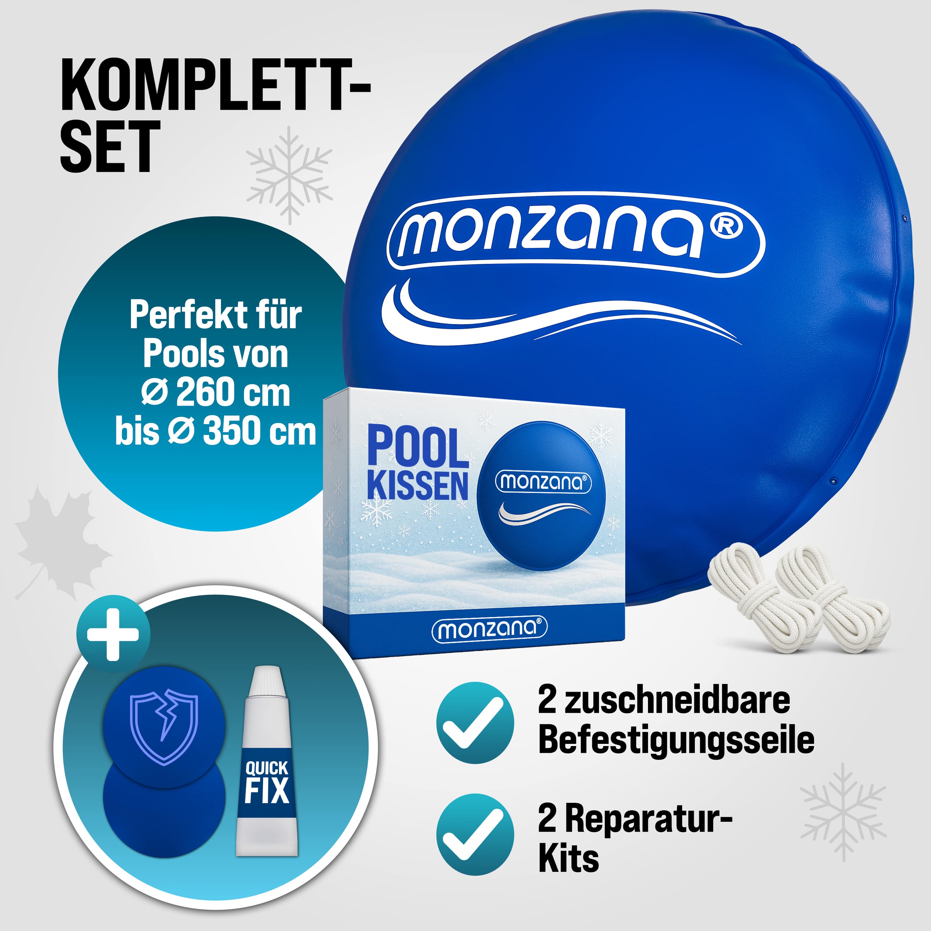 Zwembadkussen\u0020XXL\u0020Blauw\u0020\u00D83m\u0020\u002D20\u00B0C