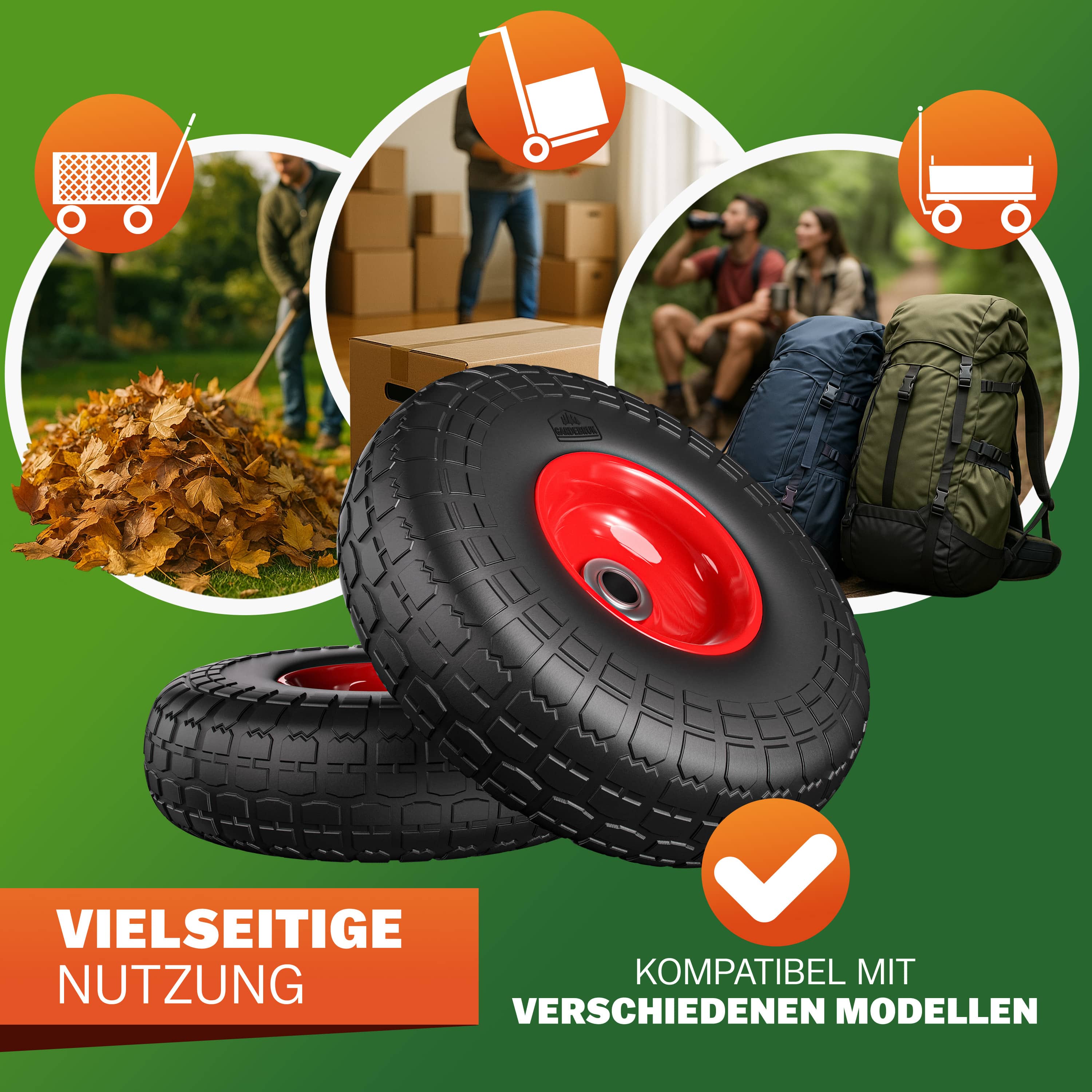 Steekwagenwiel\u0020set\u0020van\u00202\u0020Zwart\u0020massief\u0020rubber
