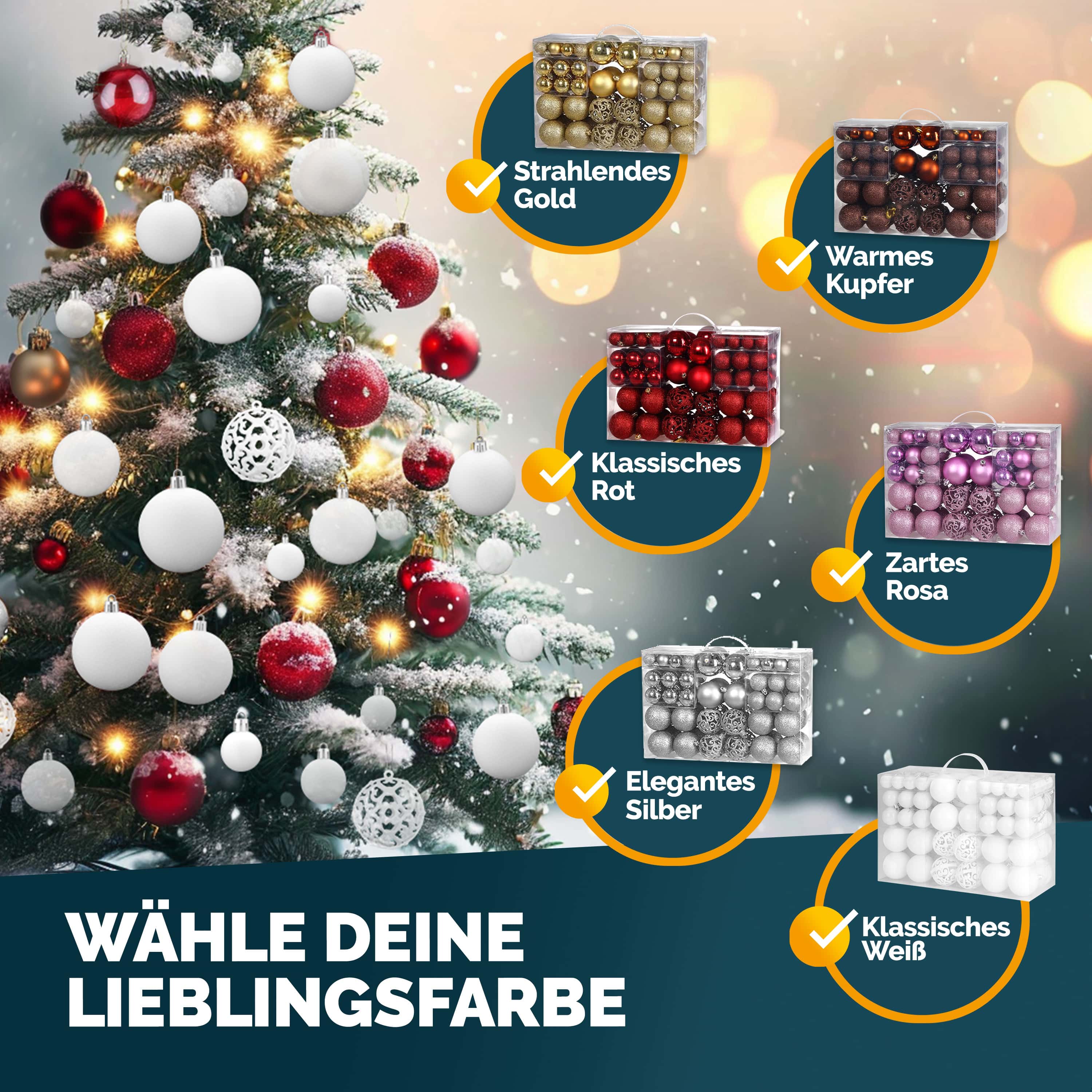Kerstballen\u0020Wit\u0020100\u002Ddelig