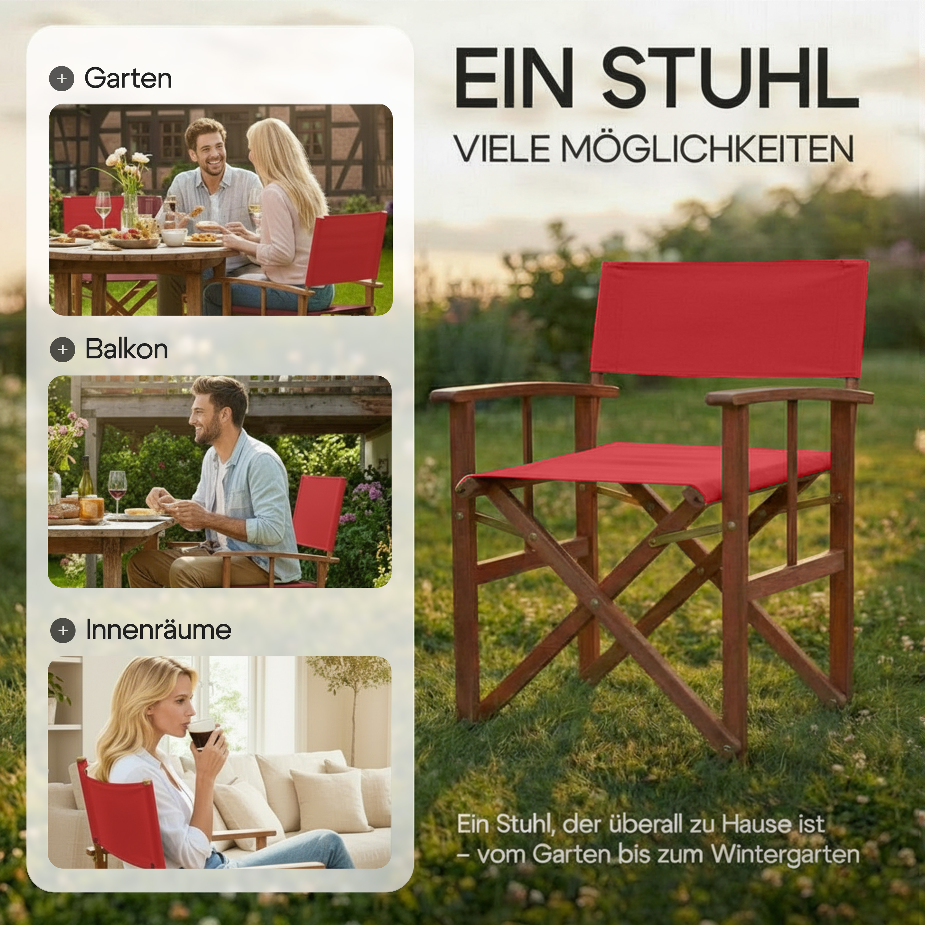 Regisseursstoel\u0020rood\u0020eucalyptushout\u0020FSC\u00AE\u002Dgecertificeerd\u0020Inklapbare\u0020tuinstoel\u0020tot\u0020160\u0020kg